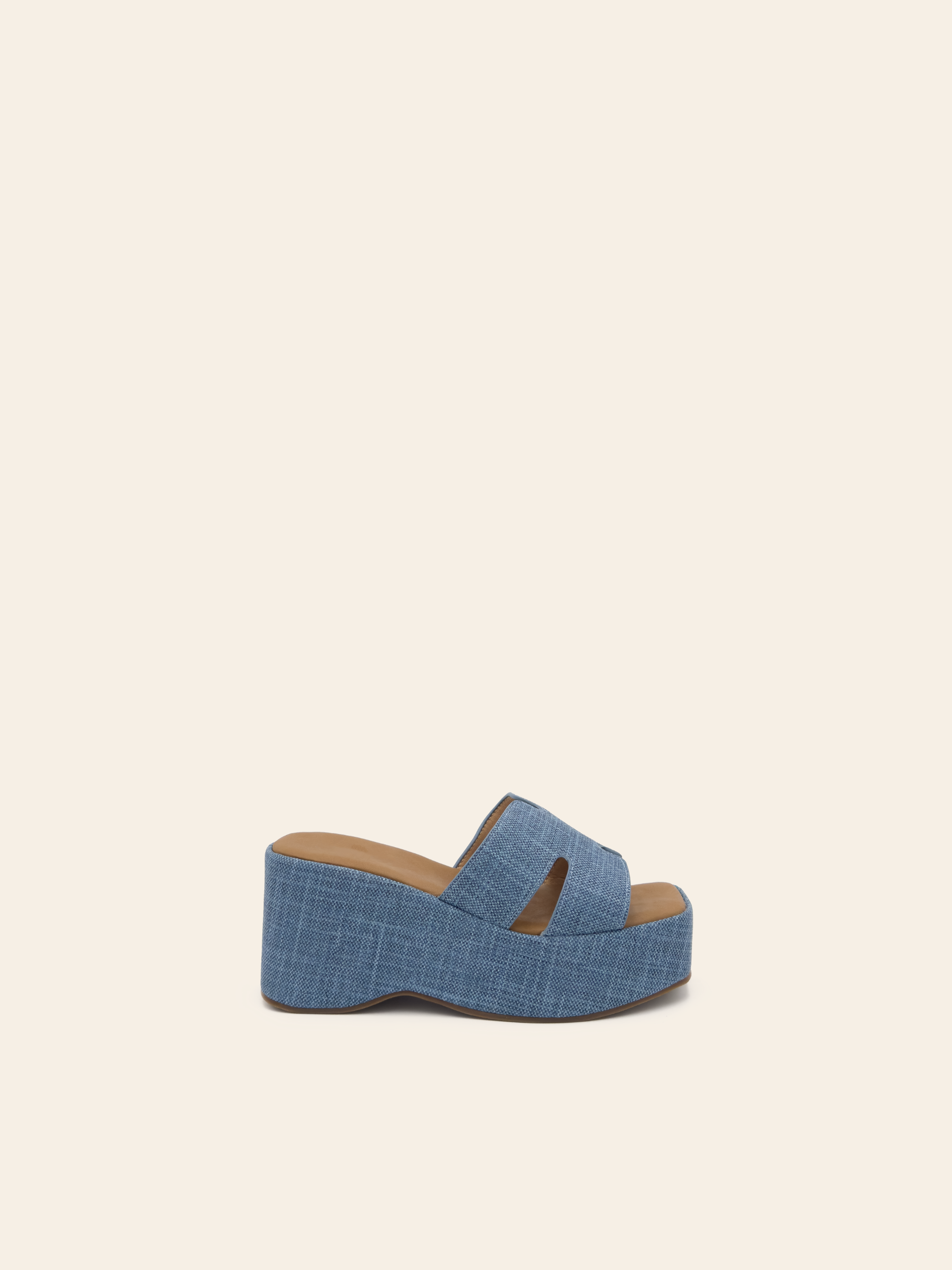 AVA - Mules compensées en jeans - Mode Femme | Cassy