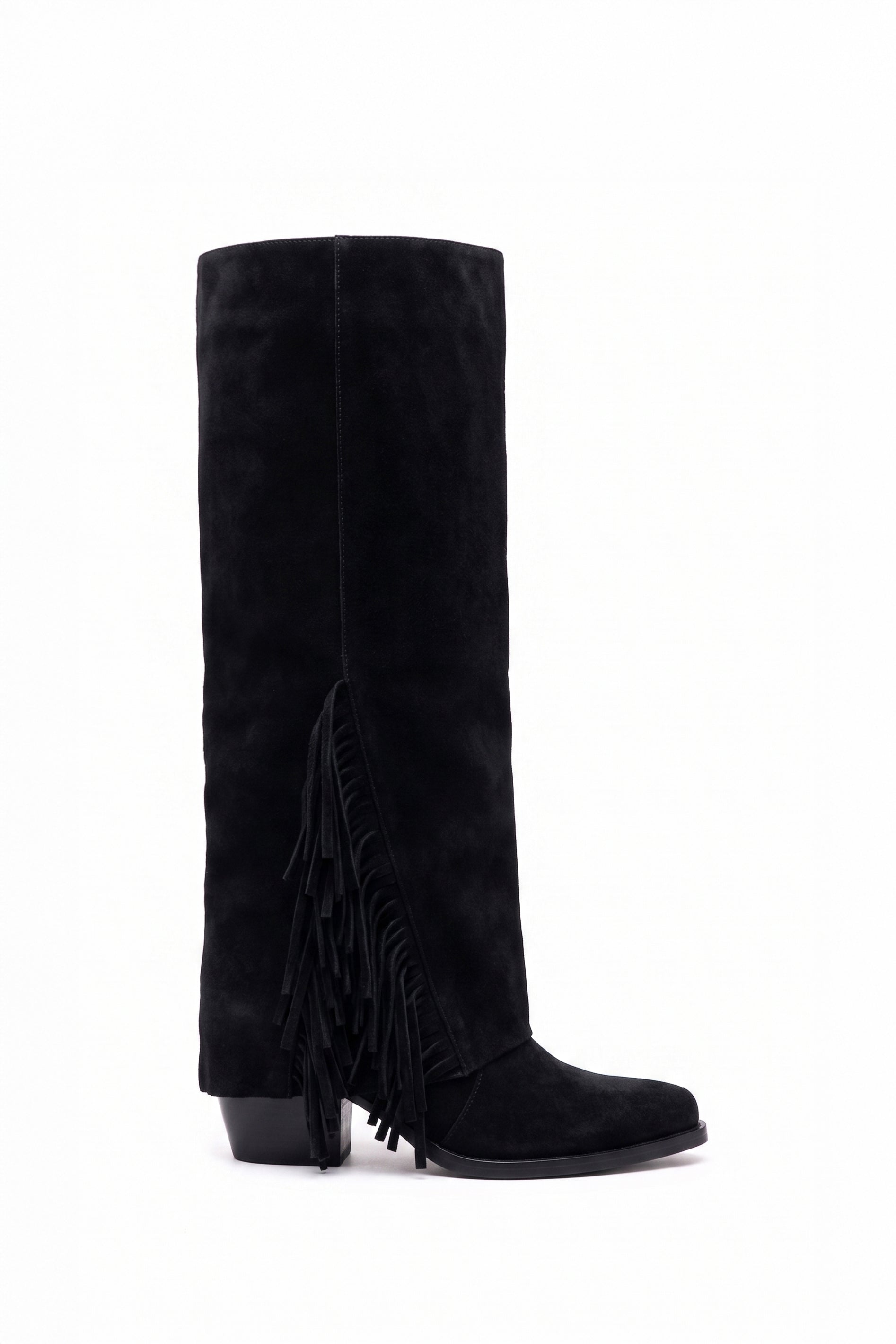 Esther Bottes Santiags À Franges Noir