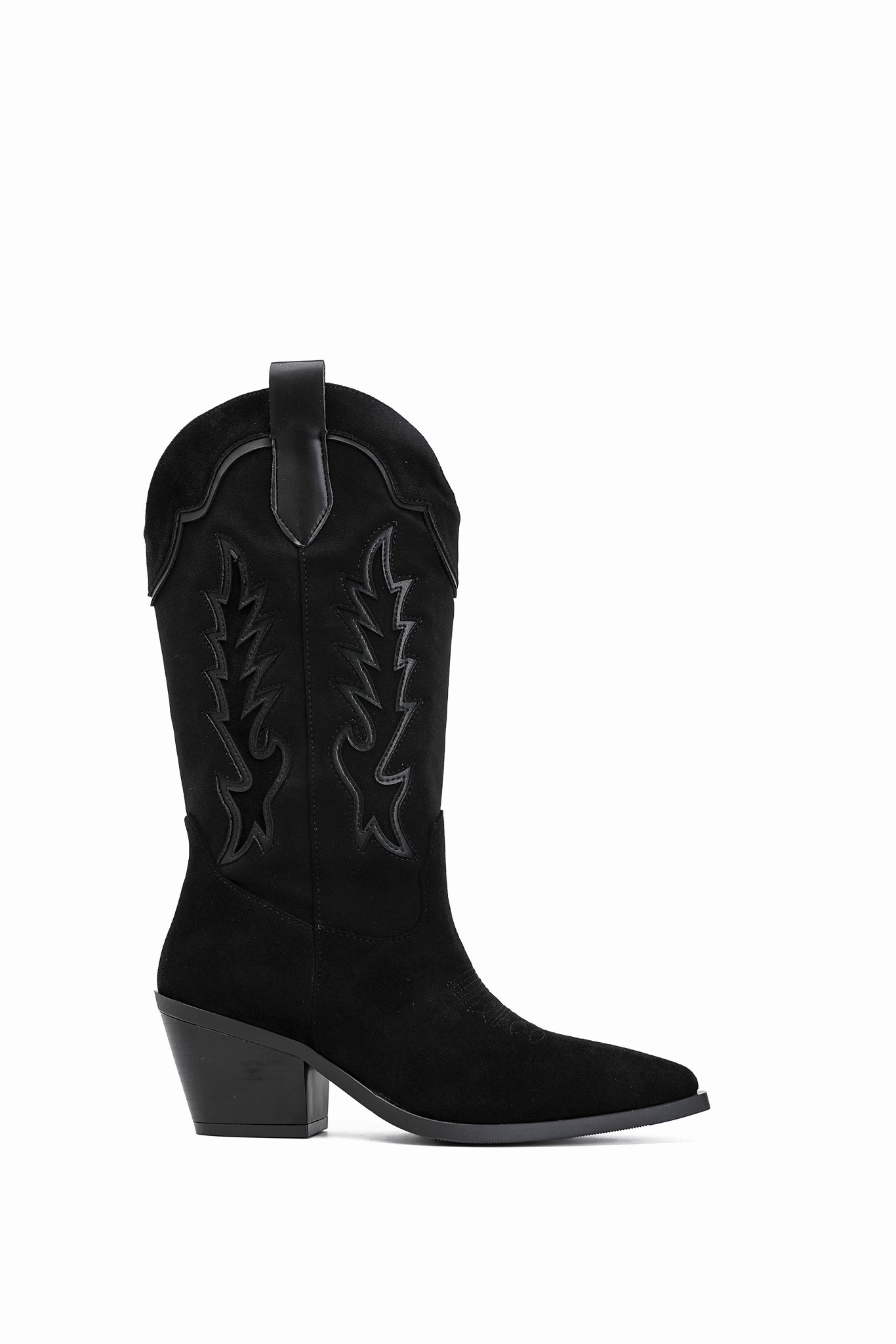 Judith Bottines Santiags Noires Surpiqûres