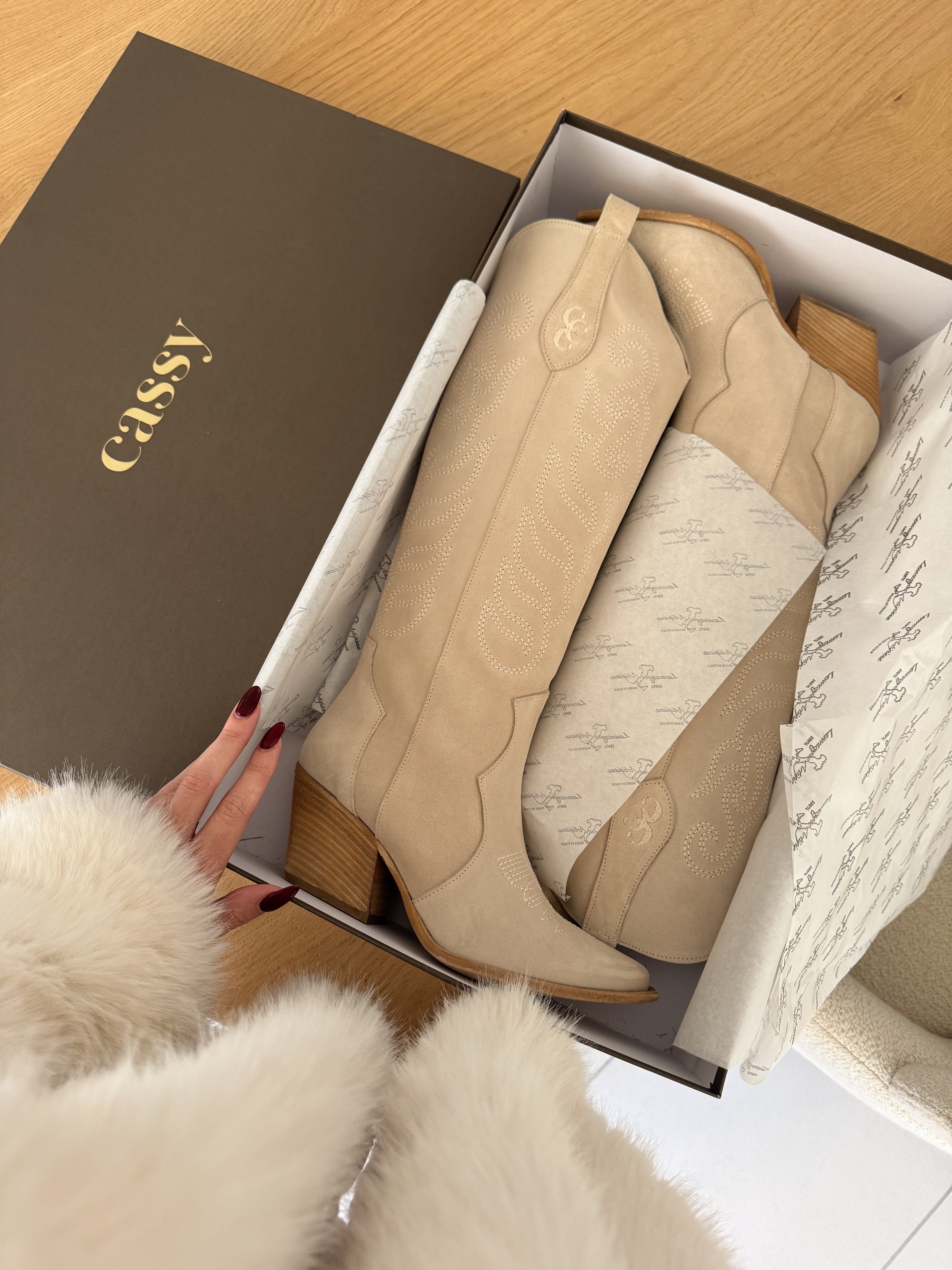 Hailey Bottes Santiags Cuir - Mode Femme | Cassy