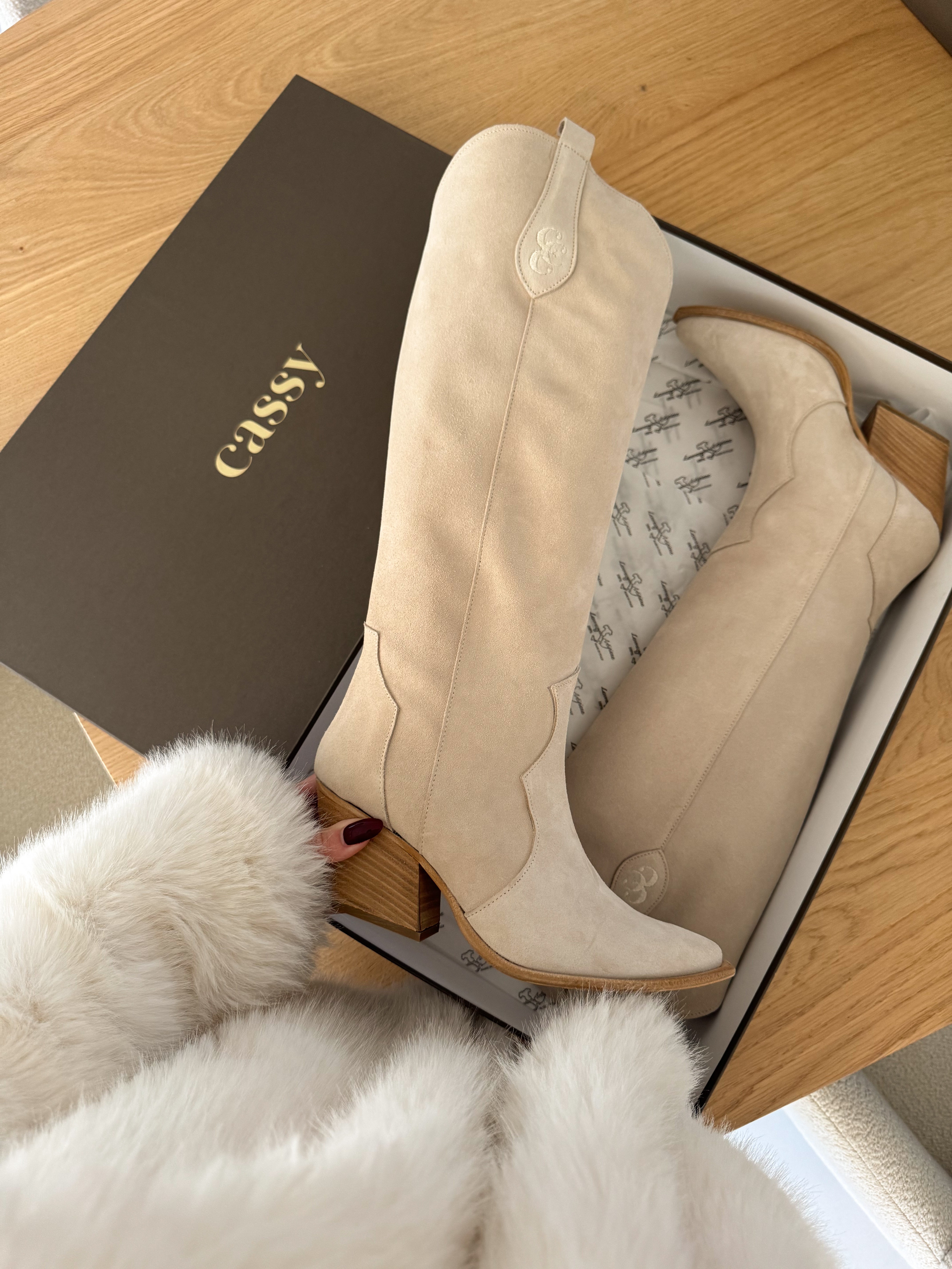 Taylor Bottes Santiags Cuir - Mode Femme | Cassy