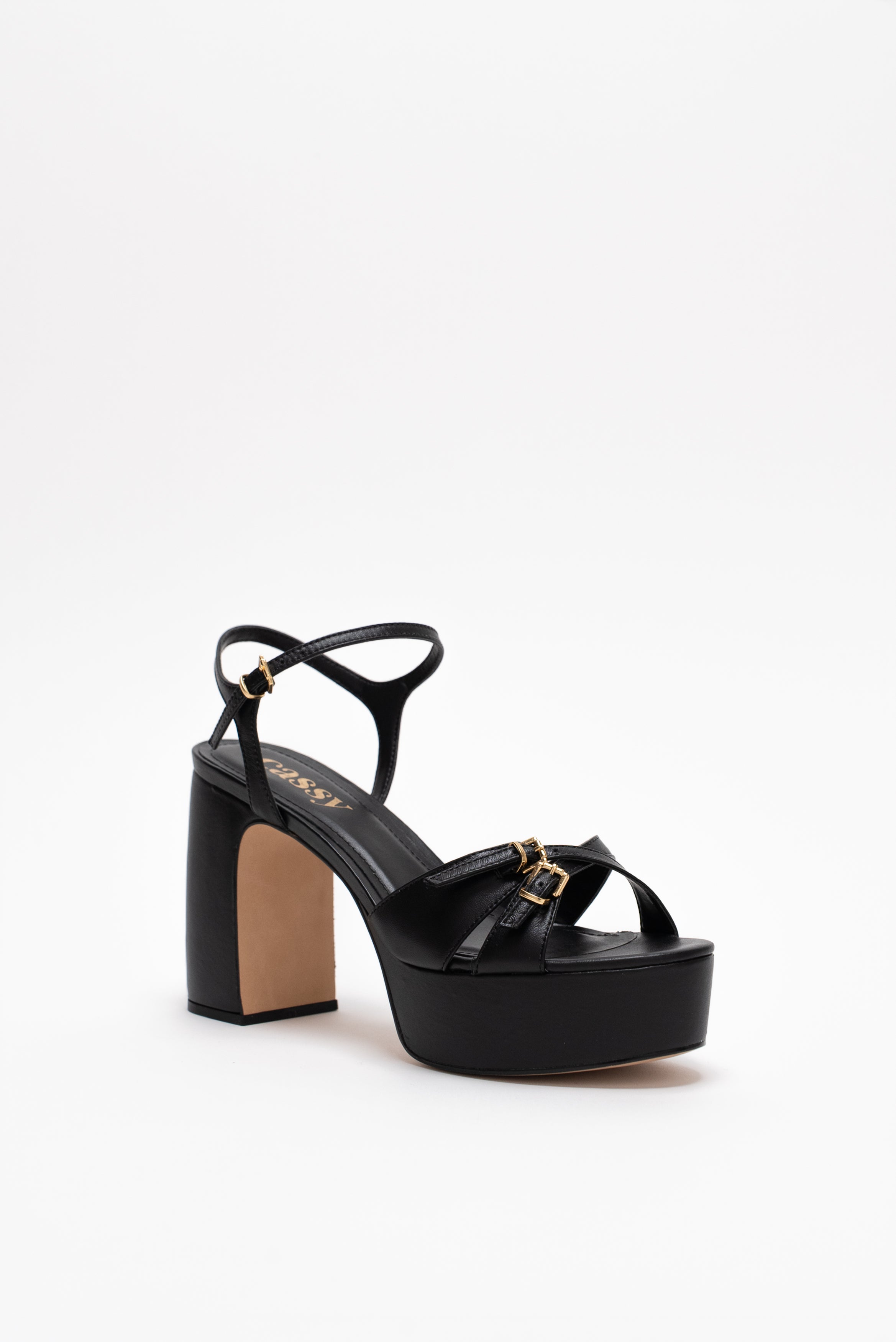 Ivanna Compensées Cuir - Mode Femme | Cassy