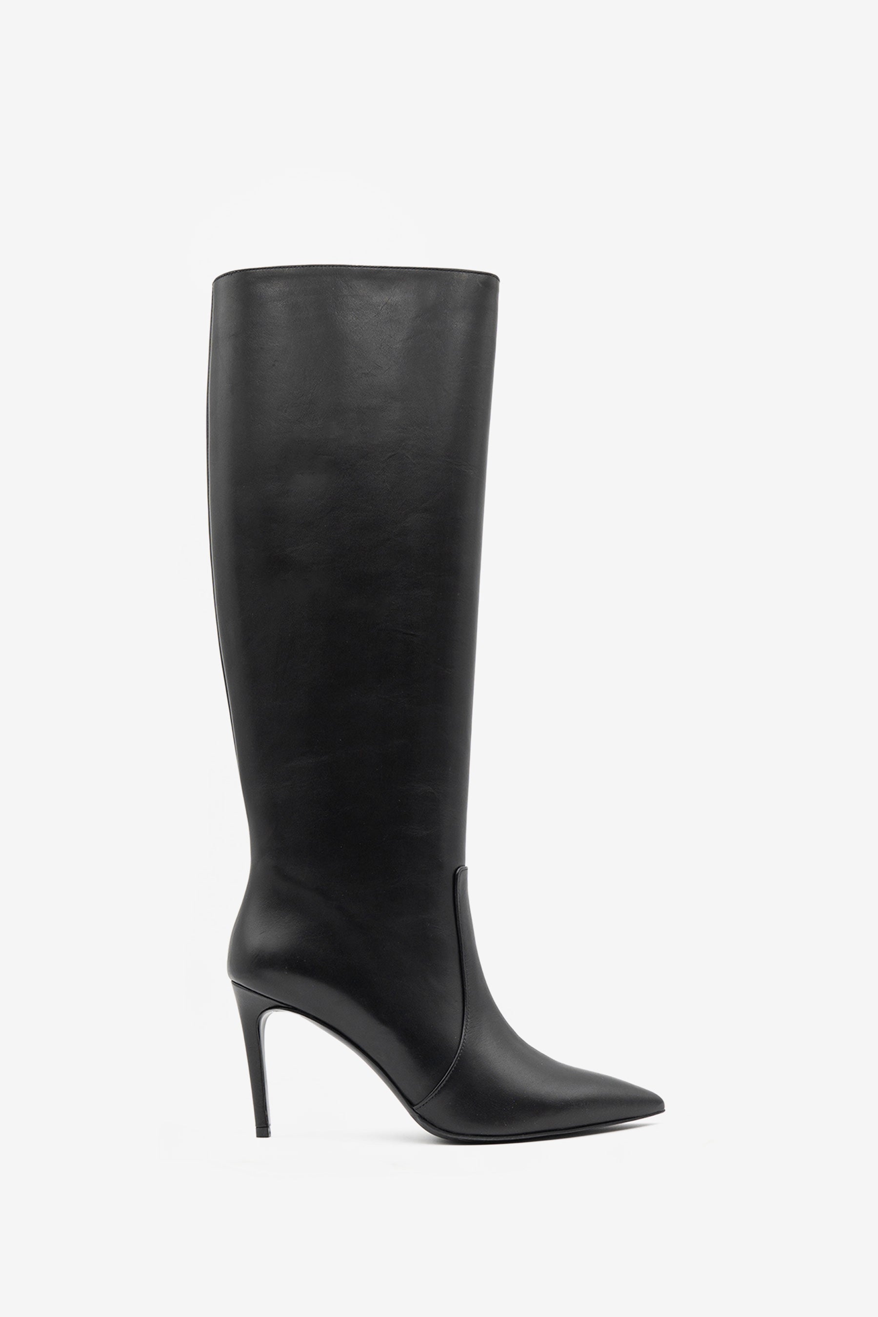 Claudia Bottes Cuir Noir