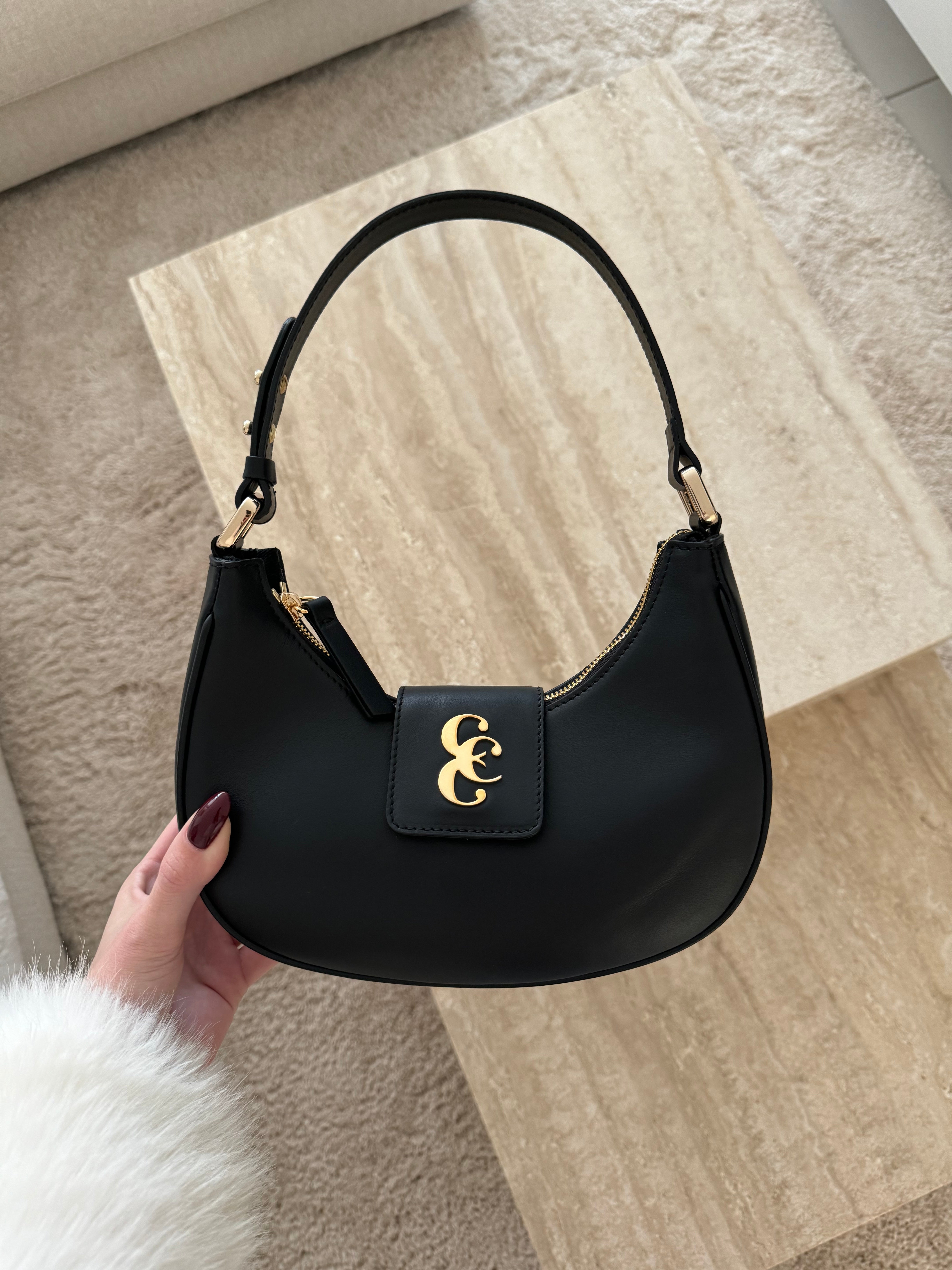 Sac à main Siena en cuir - Noir - Mode Femme | Cassy