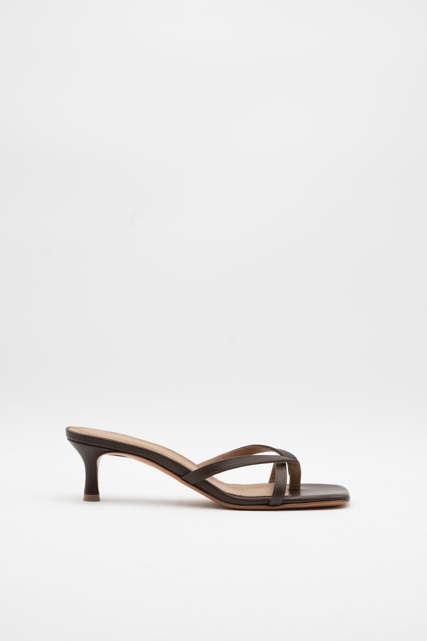 Mules Cuir Marron - Mode Femme | Cassy