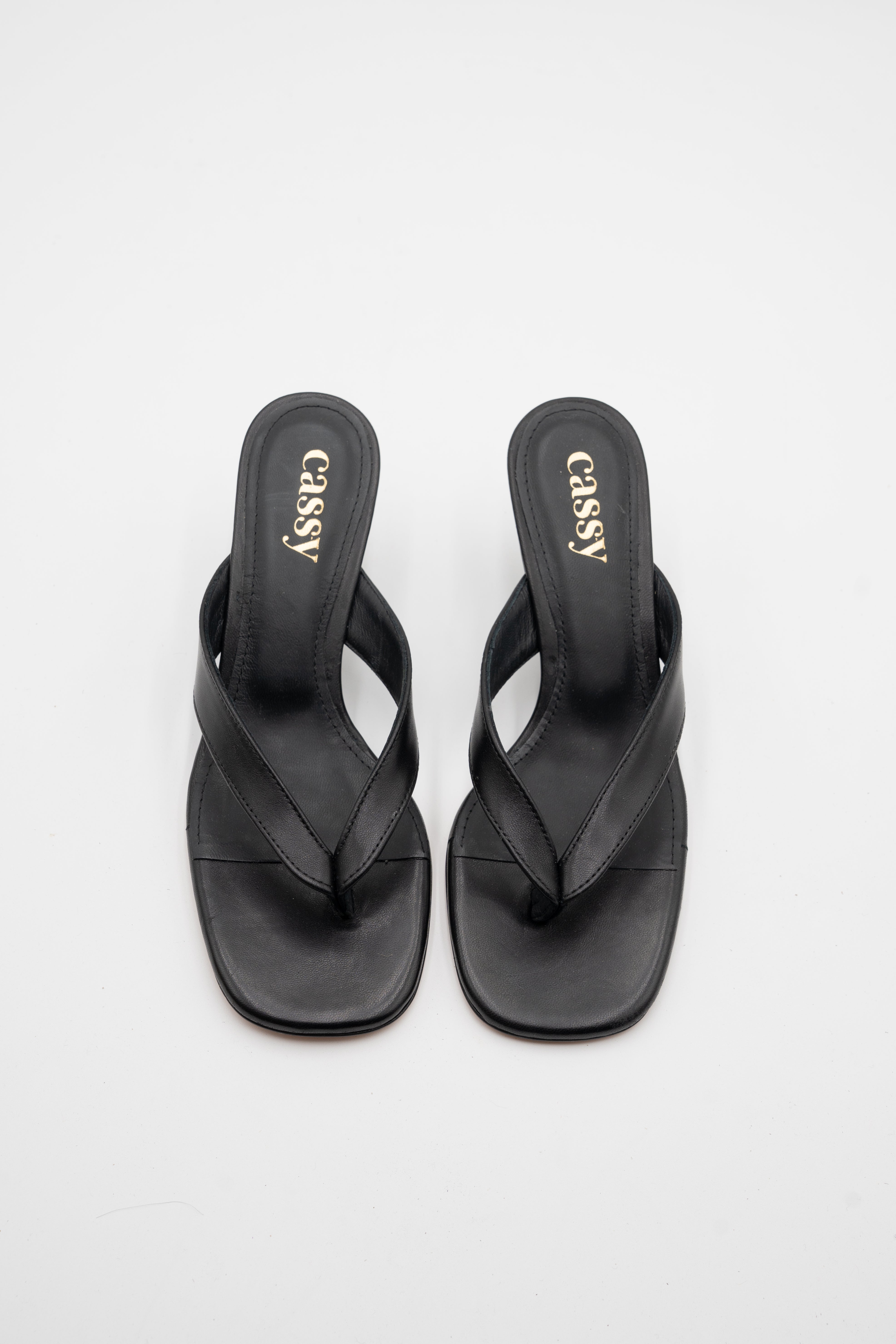 Sophia Mules Cuir Noir