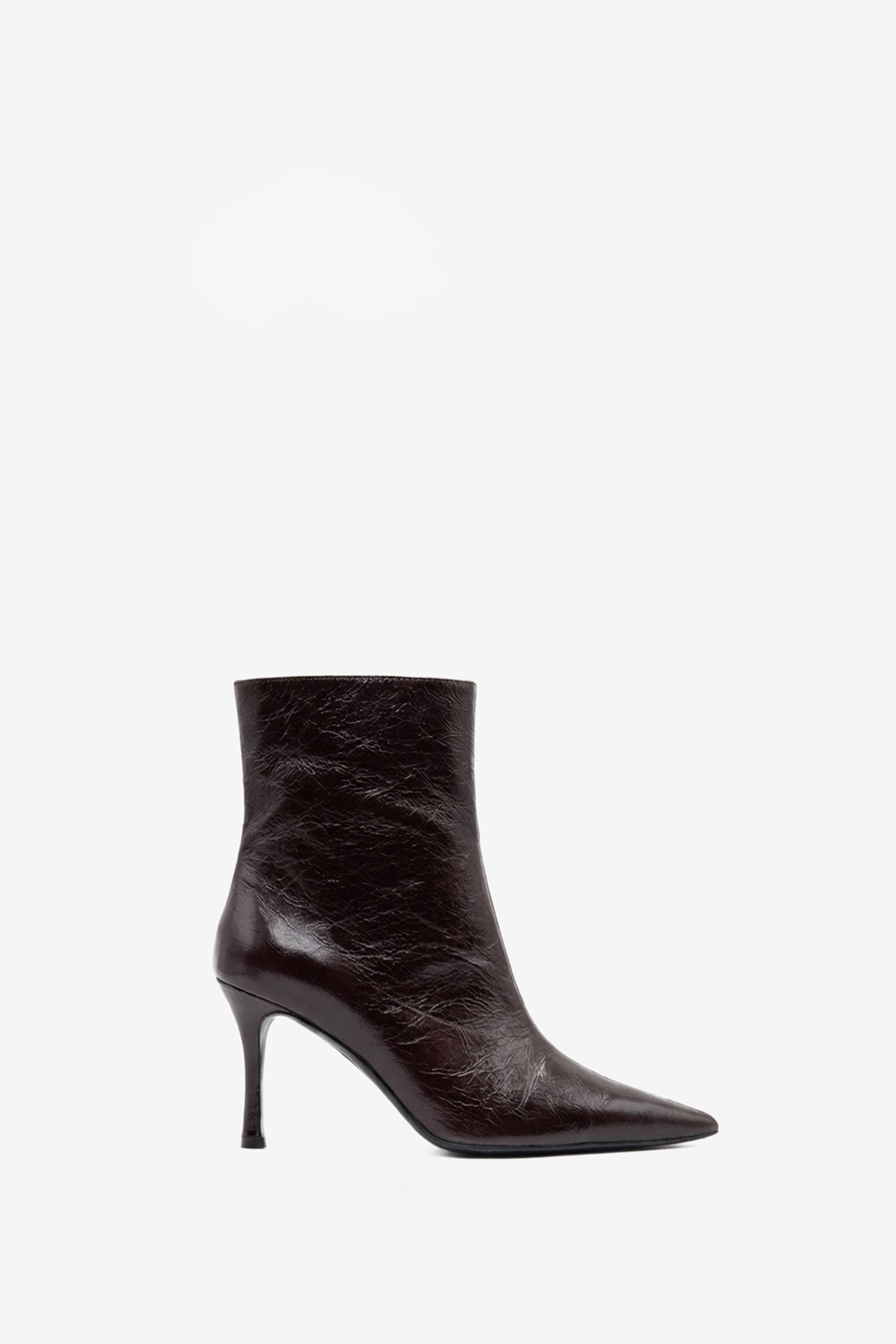 Diva Bottines Cuir Burgundy