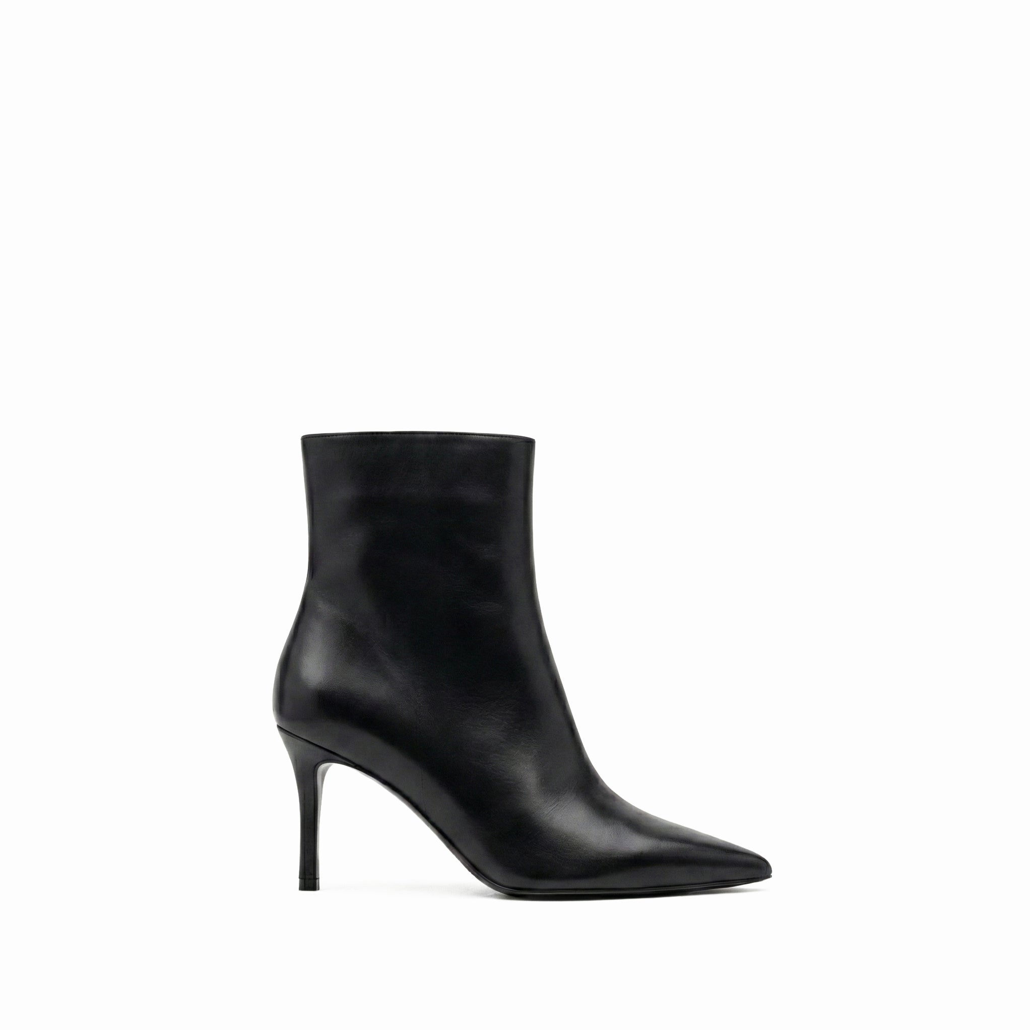 Diva Bottines Cuir Noir