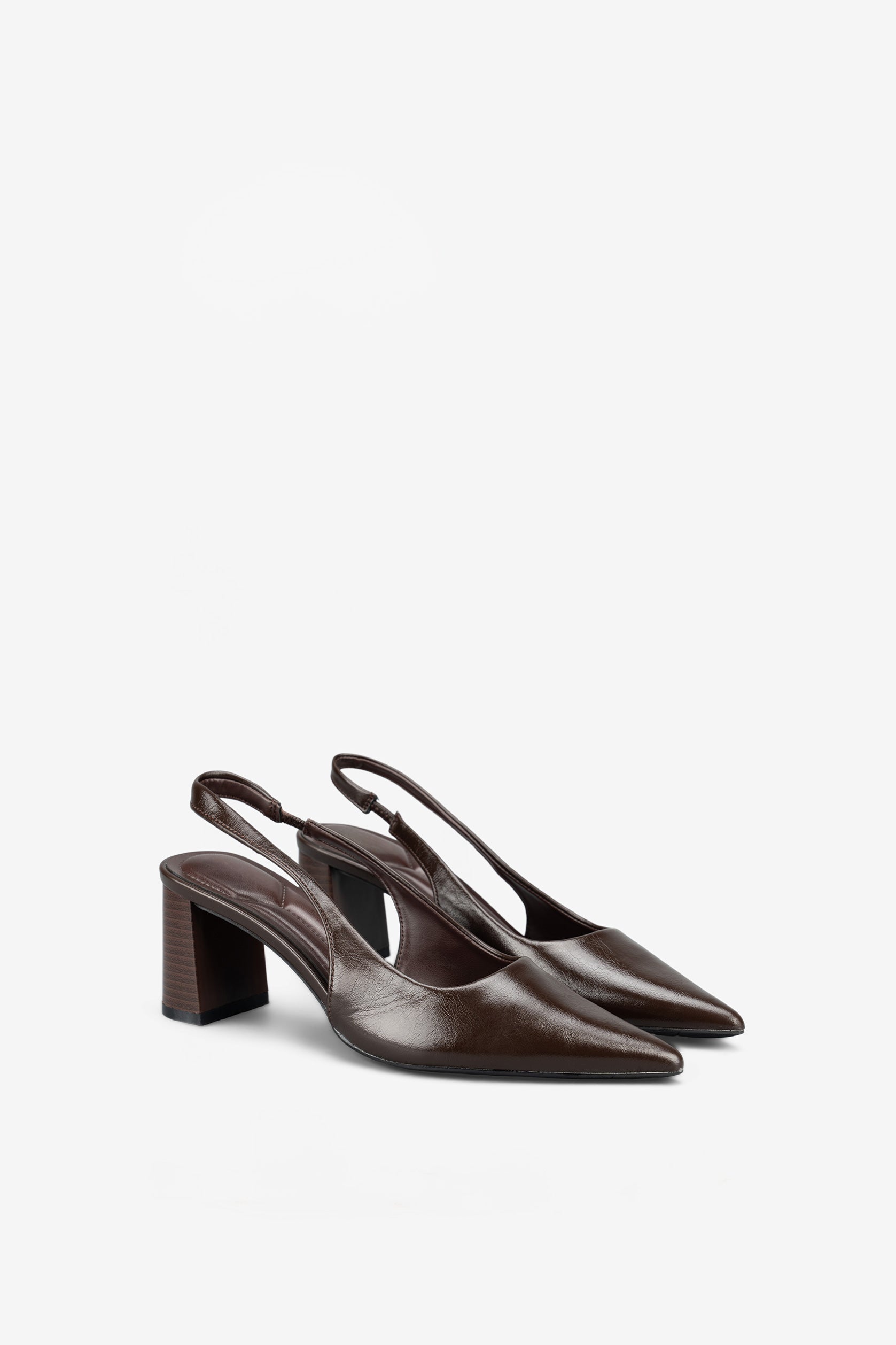 Garance Slingback Pumps Braun