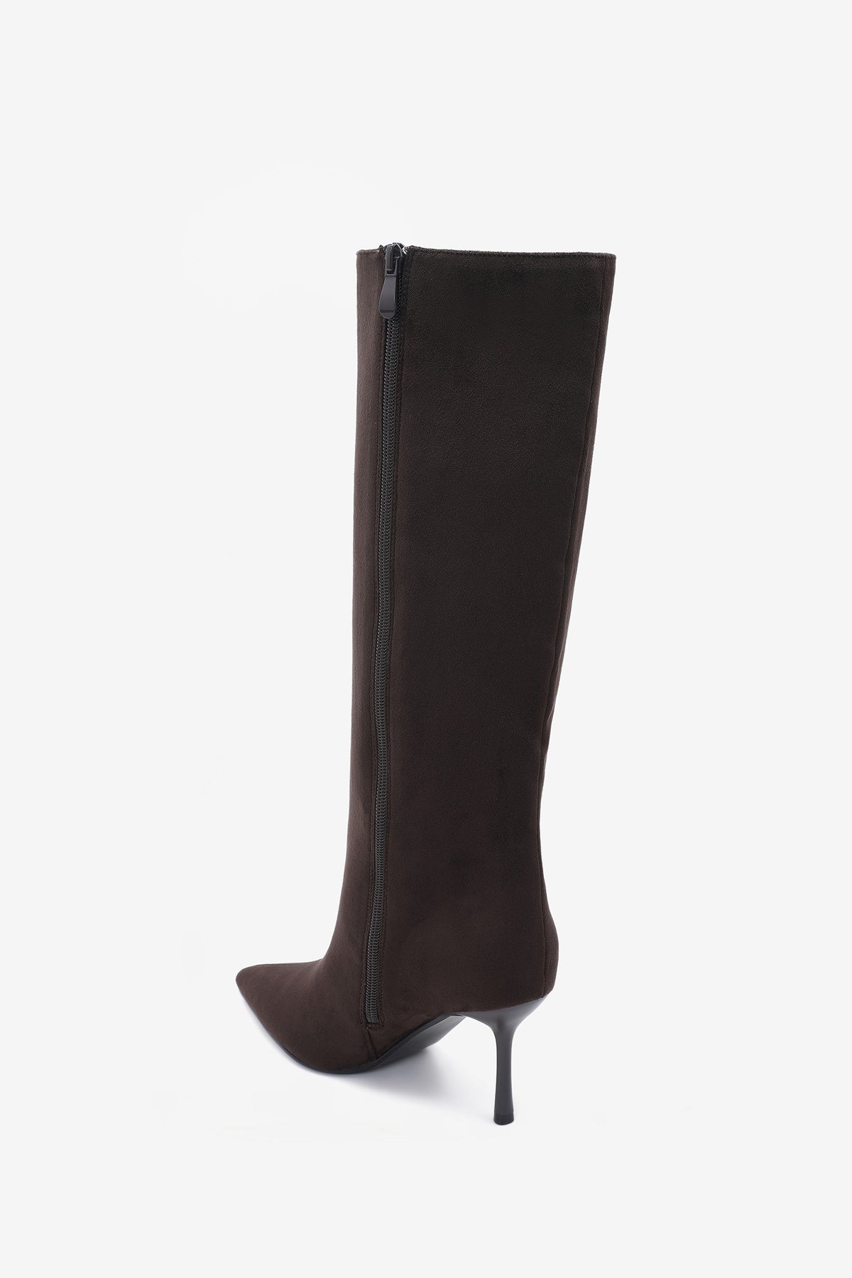 Ginevra Bottes Hautes Talons Marron