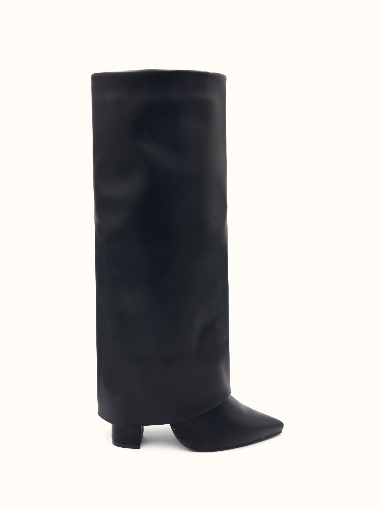 GRACE- Bottes guêtres noires à talon bloc - Mode Femme | Cassy