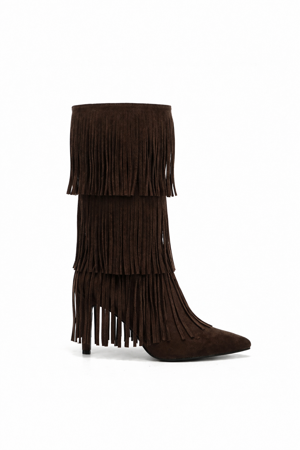 Maddison Bottes Franges Marron - Mode Femme | Cassy
