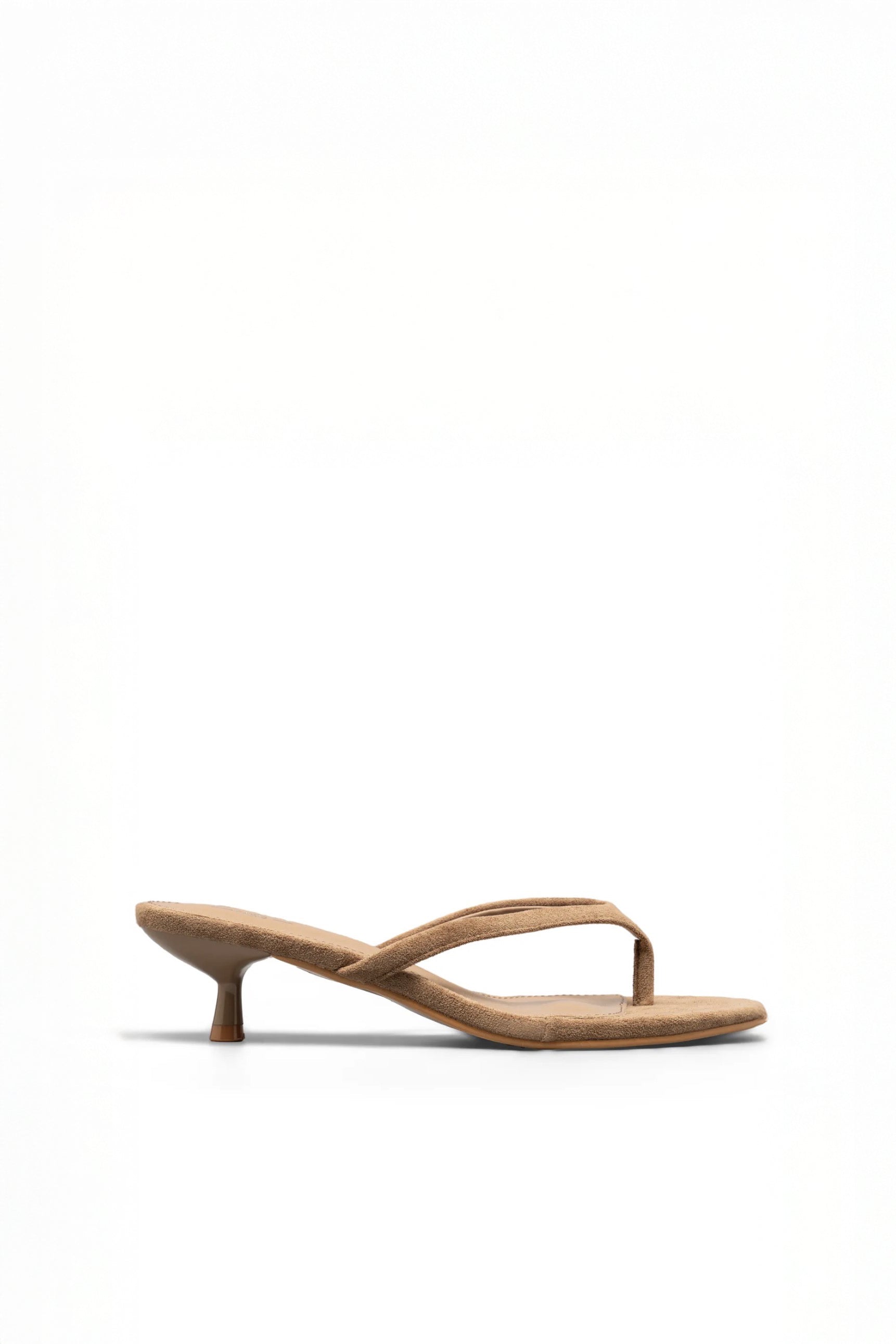 Rosa Mules Camel Suédine