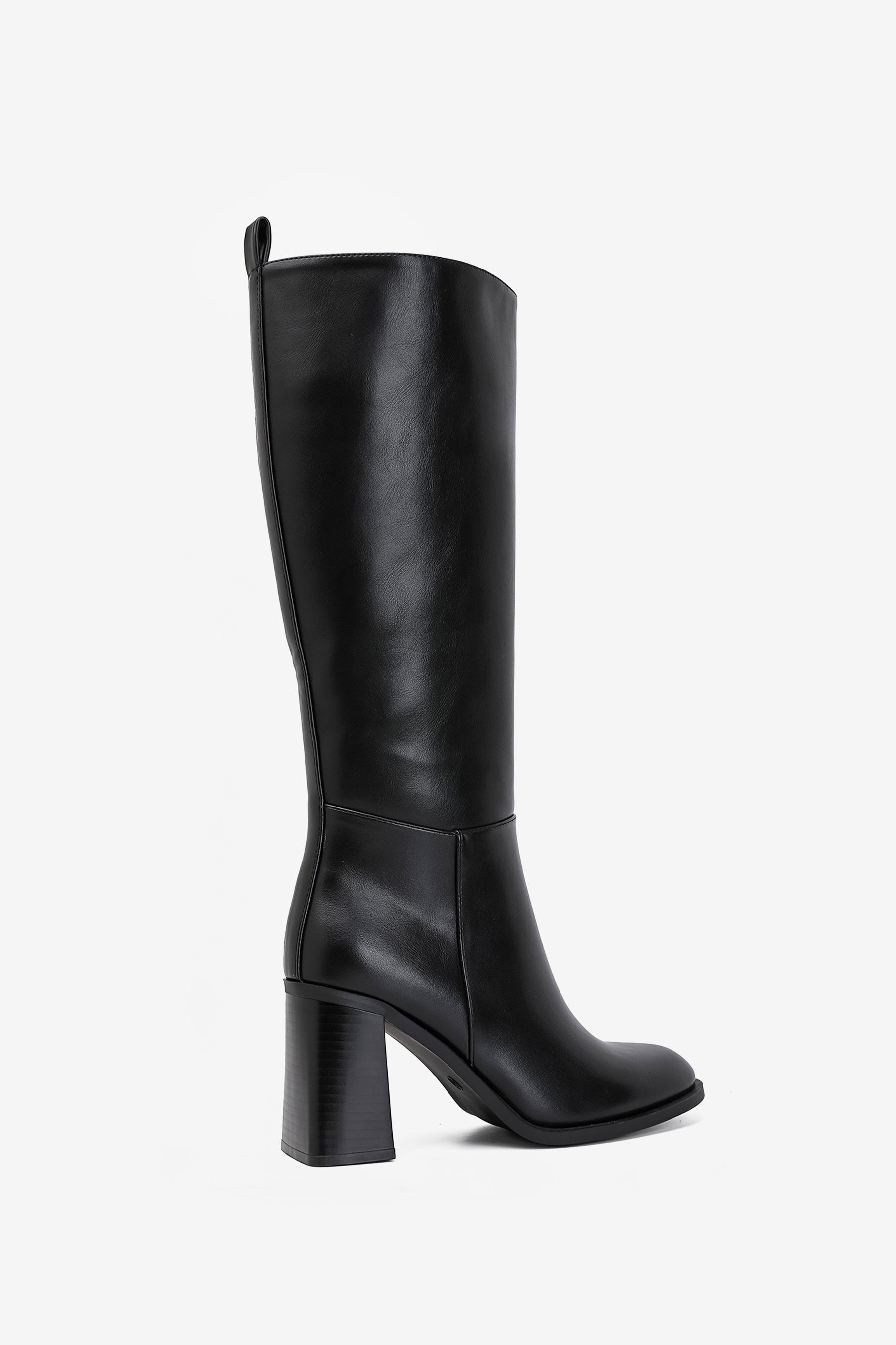 Louisa Stiefel mit klobigem Absatz Schwarz