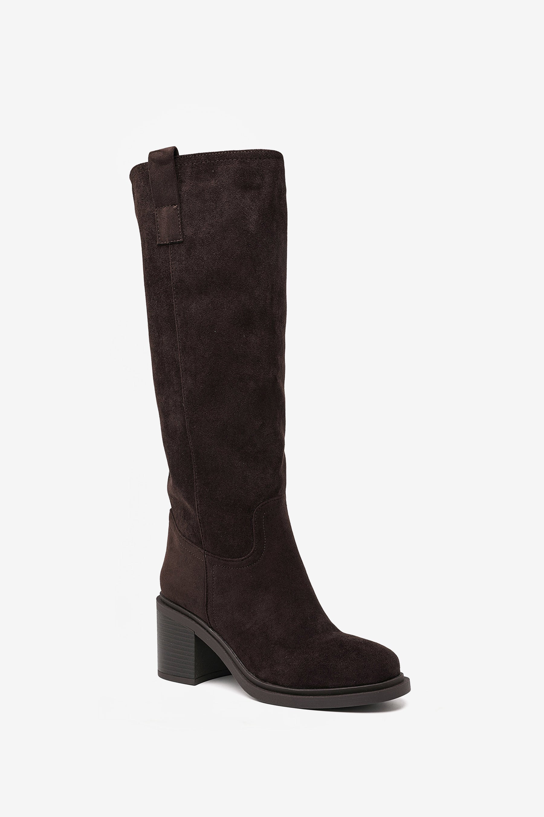 Harper Bottes Cavalière Suede Marron