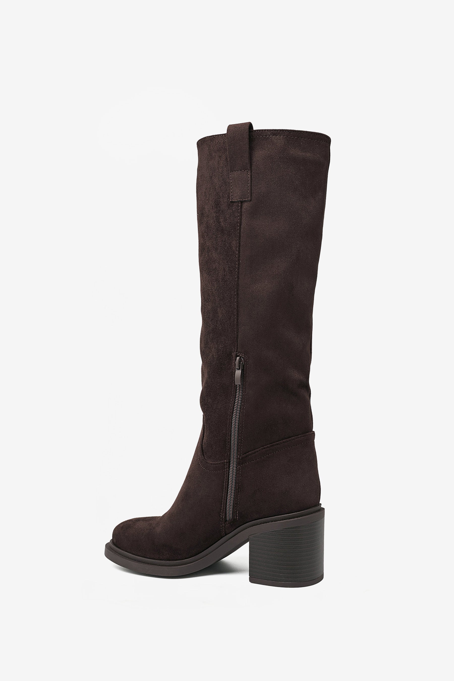 Harper Bottes Cavalière Suede Marron
