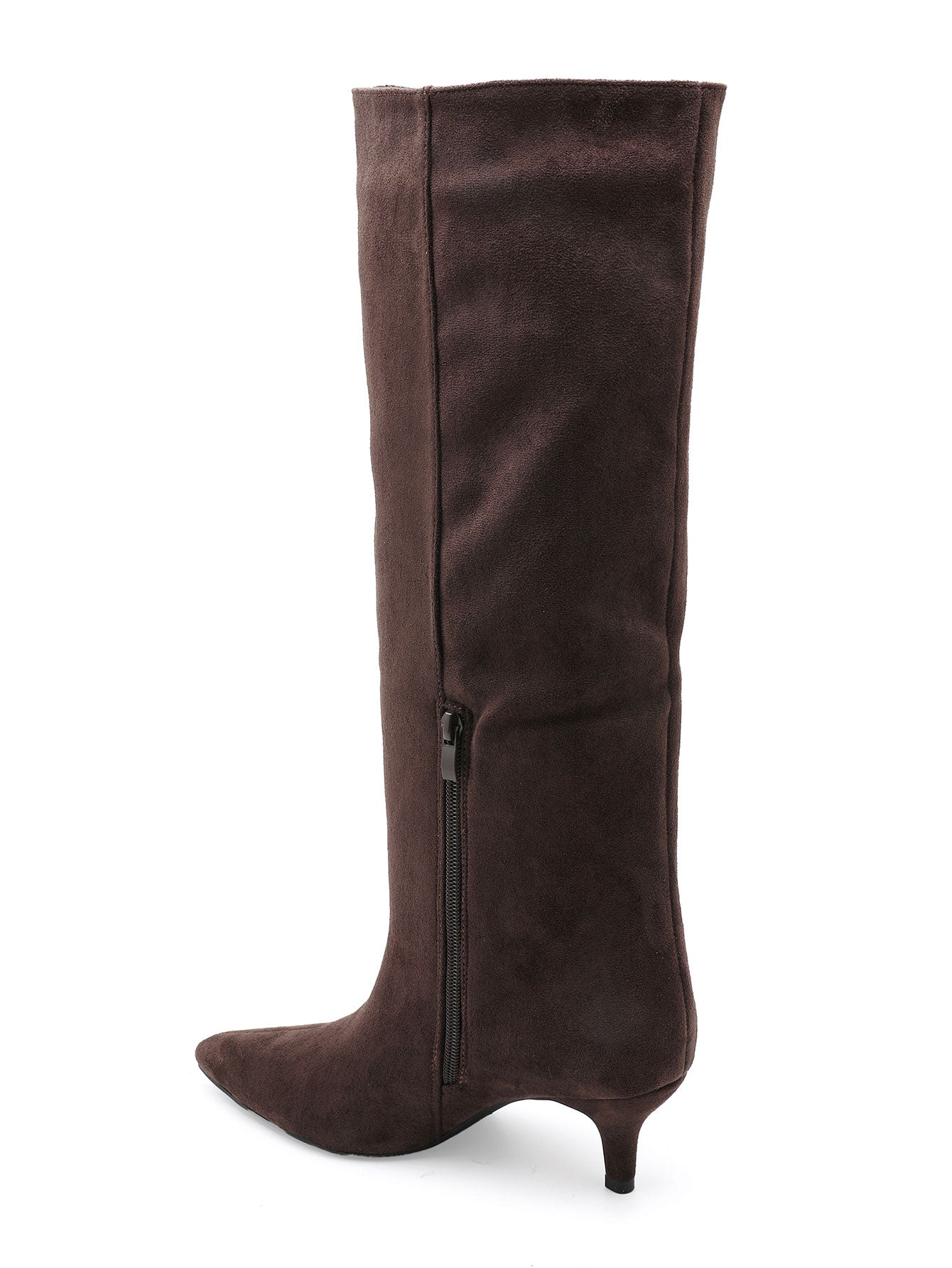 Inna Kitten-Heel-Stiefeletten aus Wildlederimitat