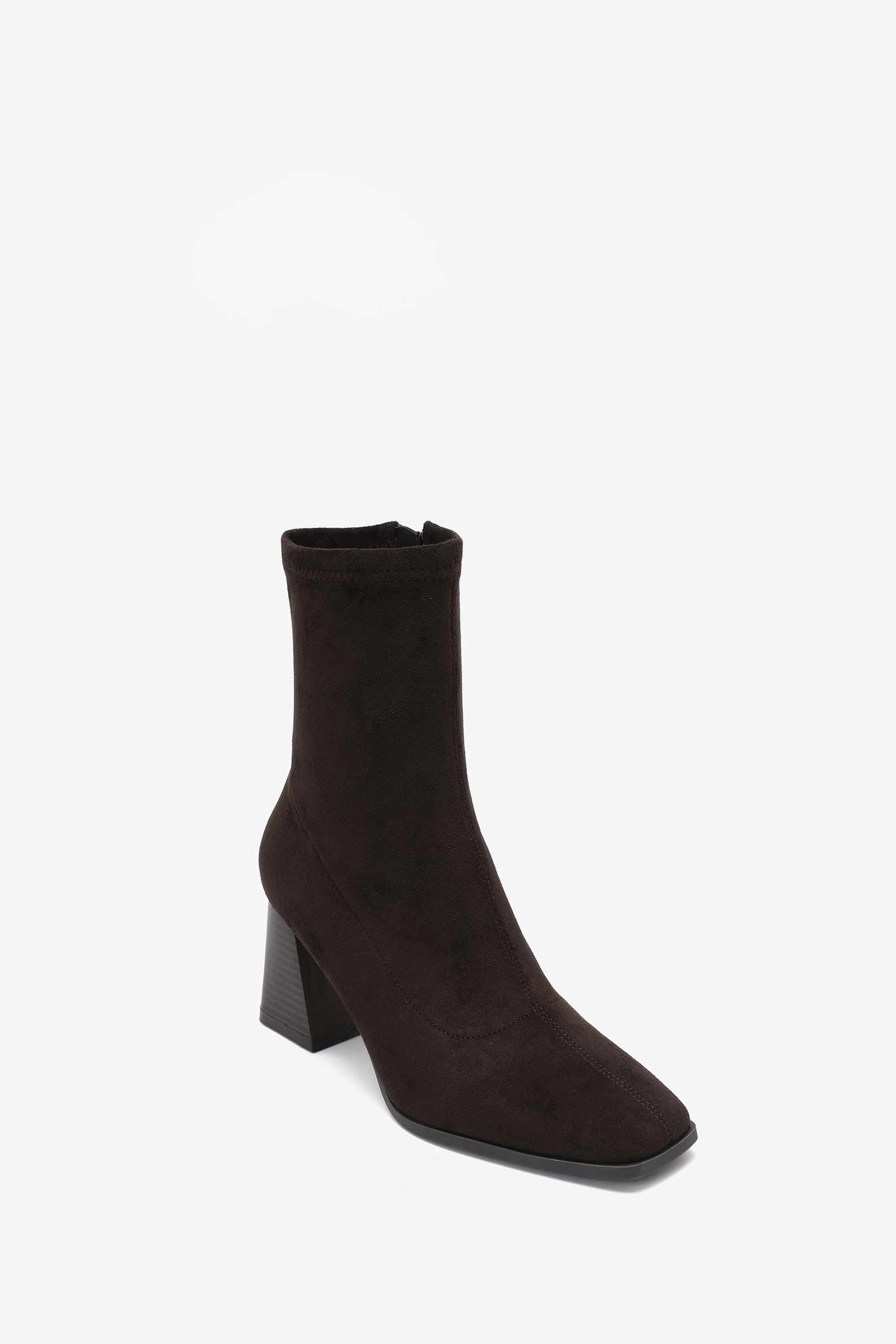 Adele Bottines Talon Bloc Marron