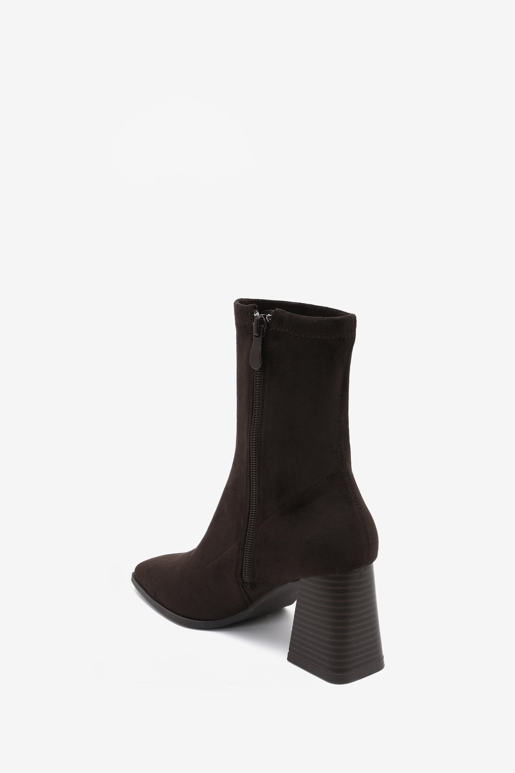 Adele Bottines Talon Bloc Marron