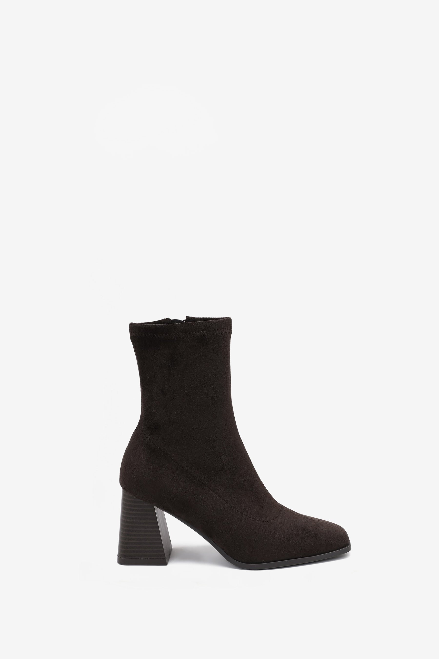 Adele Bottines Talon Bloc Marron