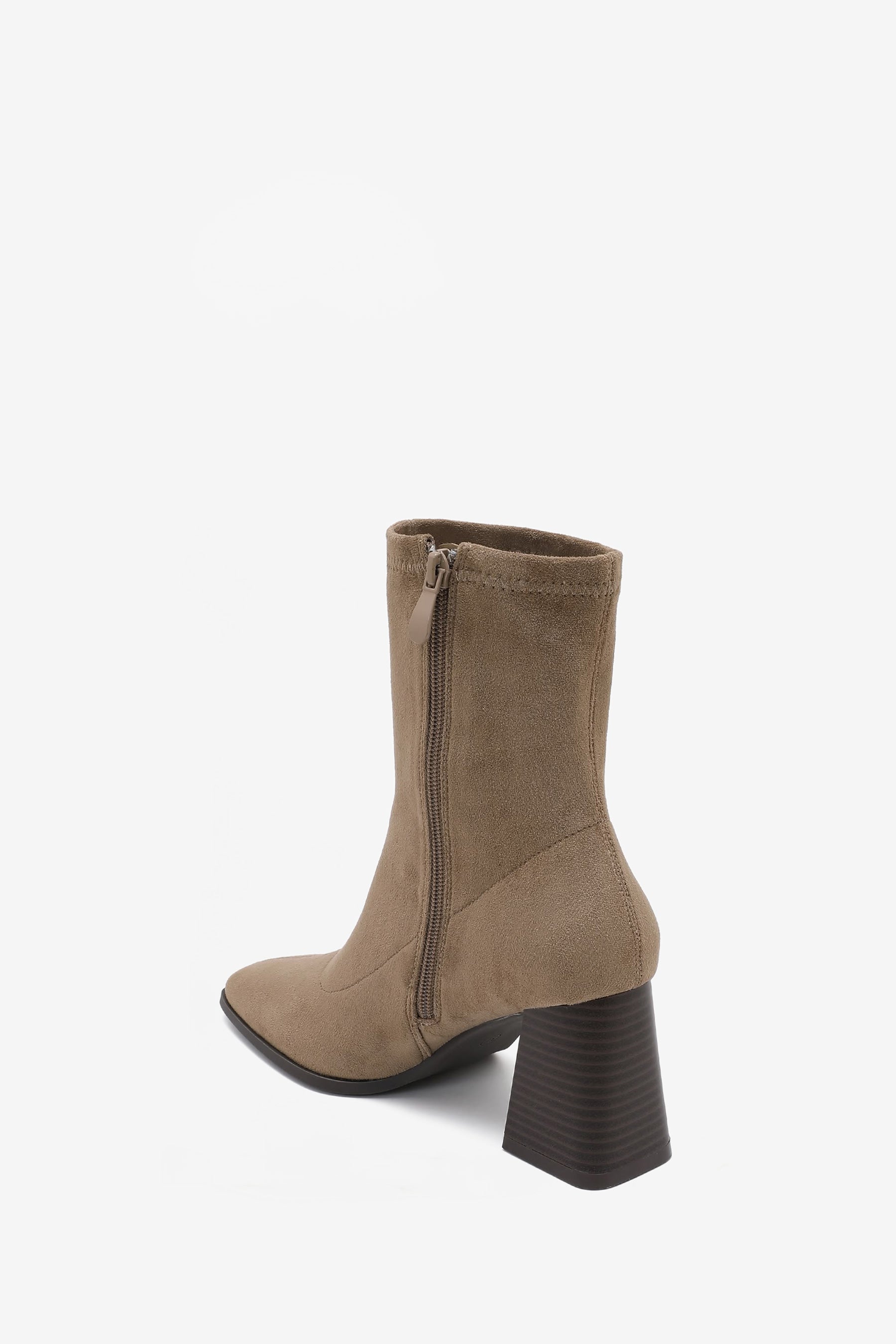 Adele Bottines Talon Bloc Taupe