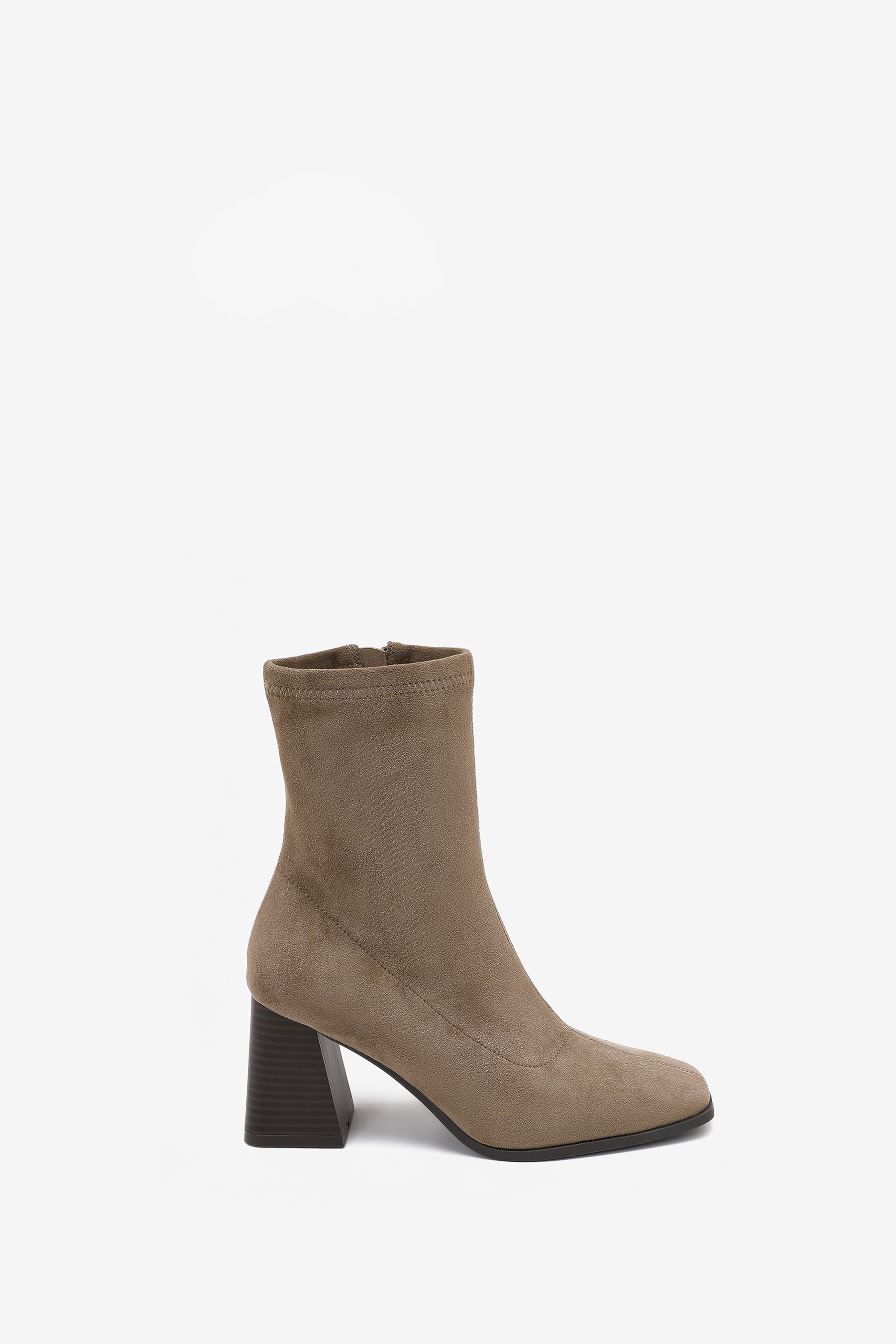 Adele Bottines Talon Bloc Taupe