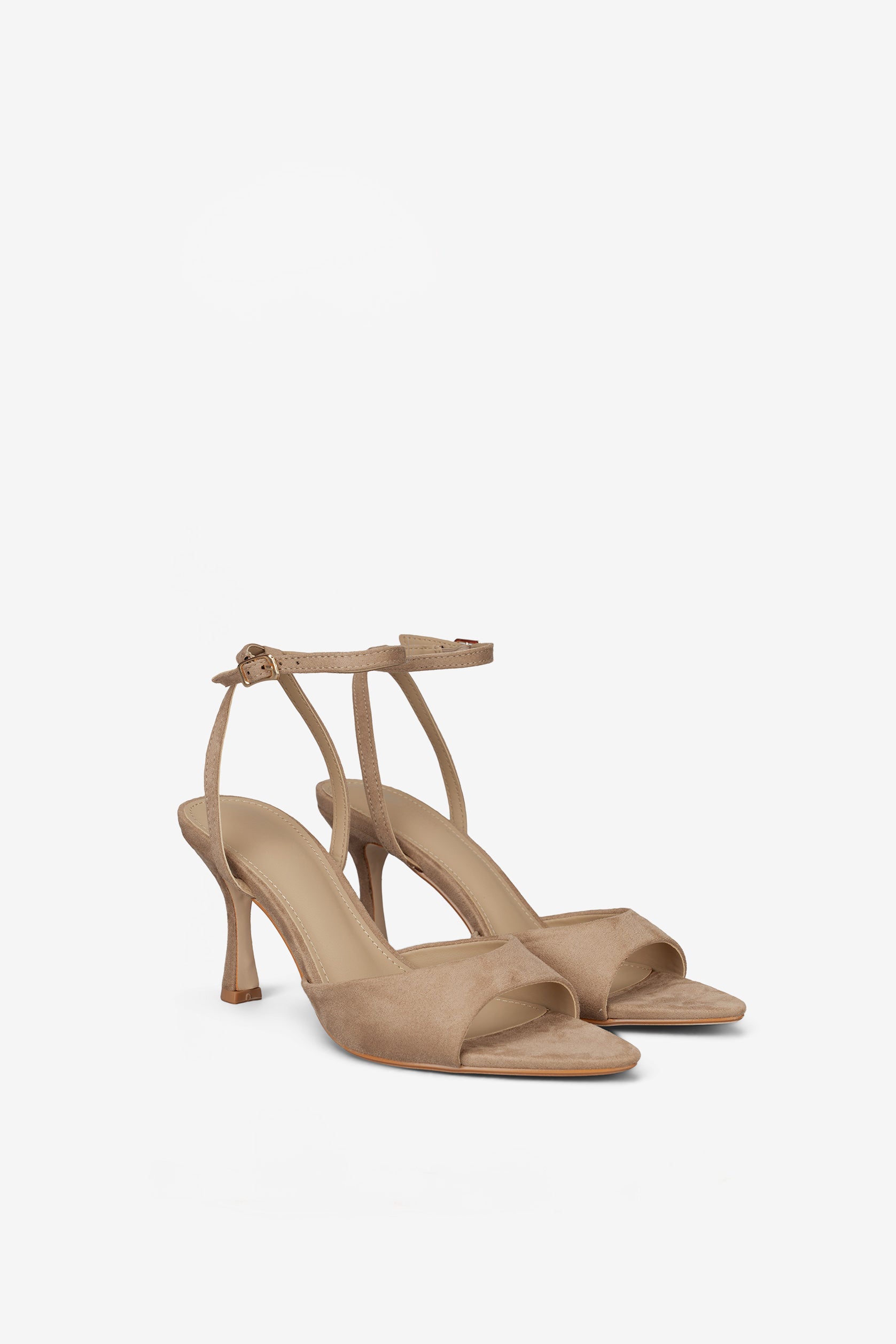 Alba Sandales Suede Taupe
