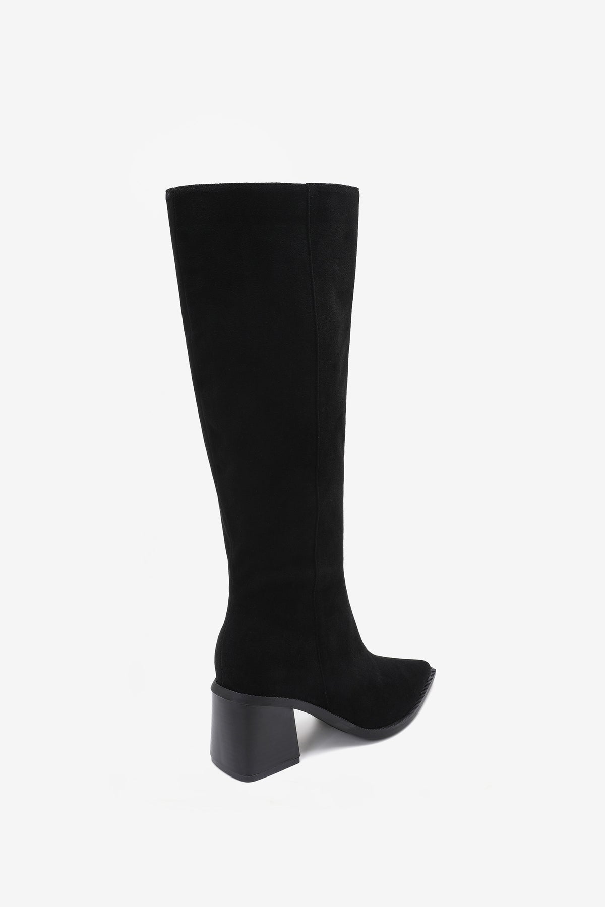 Ambre Stiefel mit quadratischem Absatz Schwarz