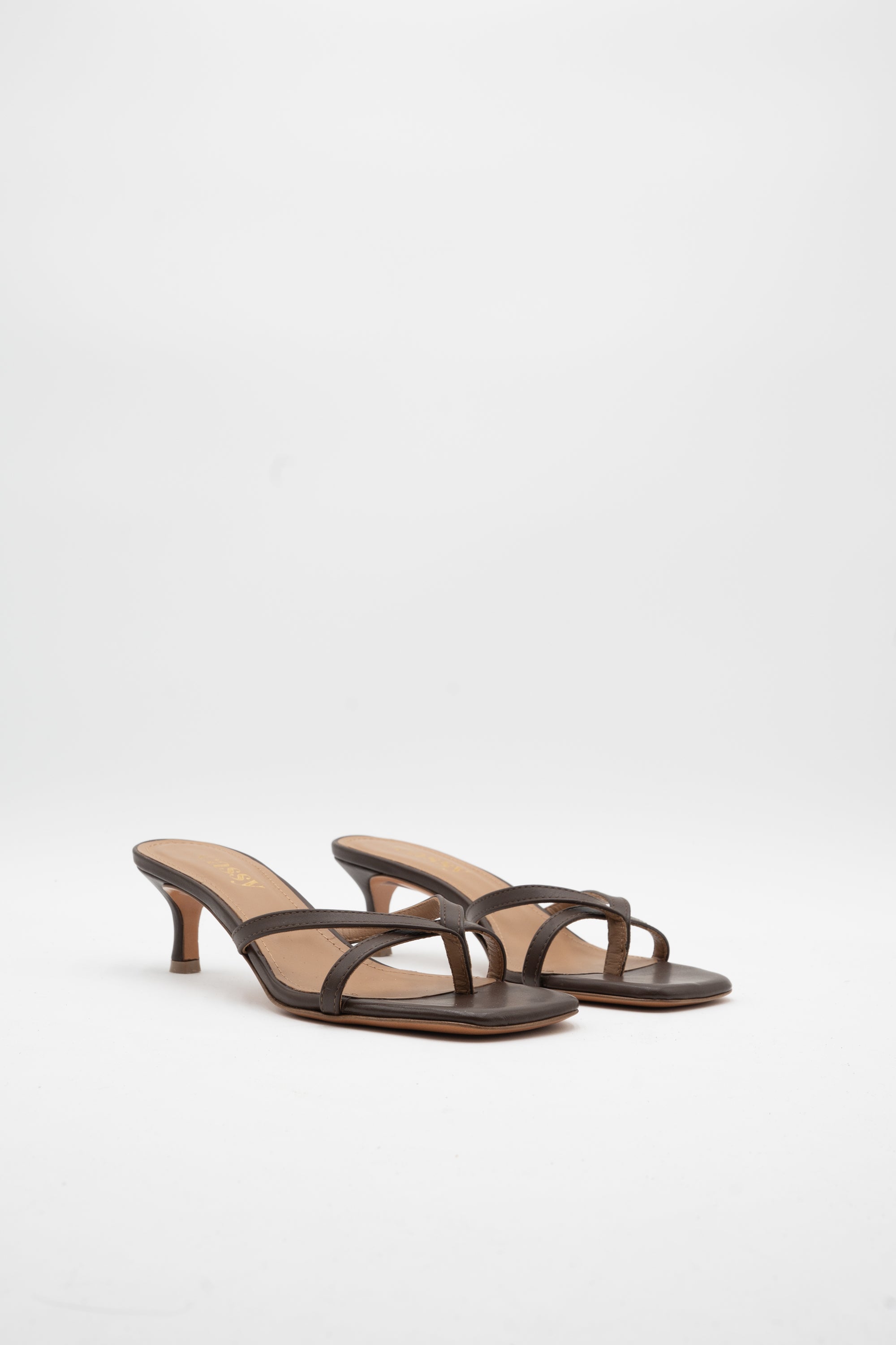 Mules Cuir Marron - Mode Femme | Cassy