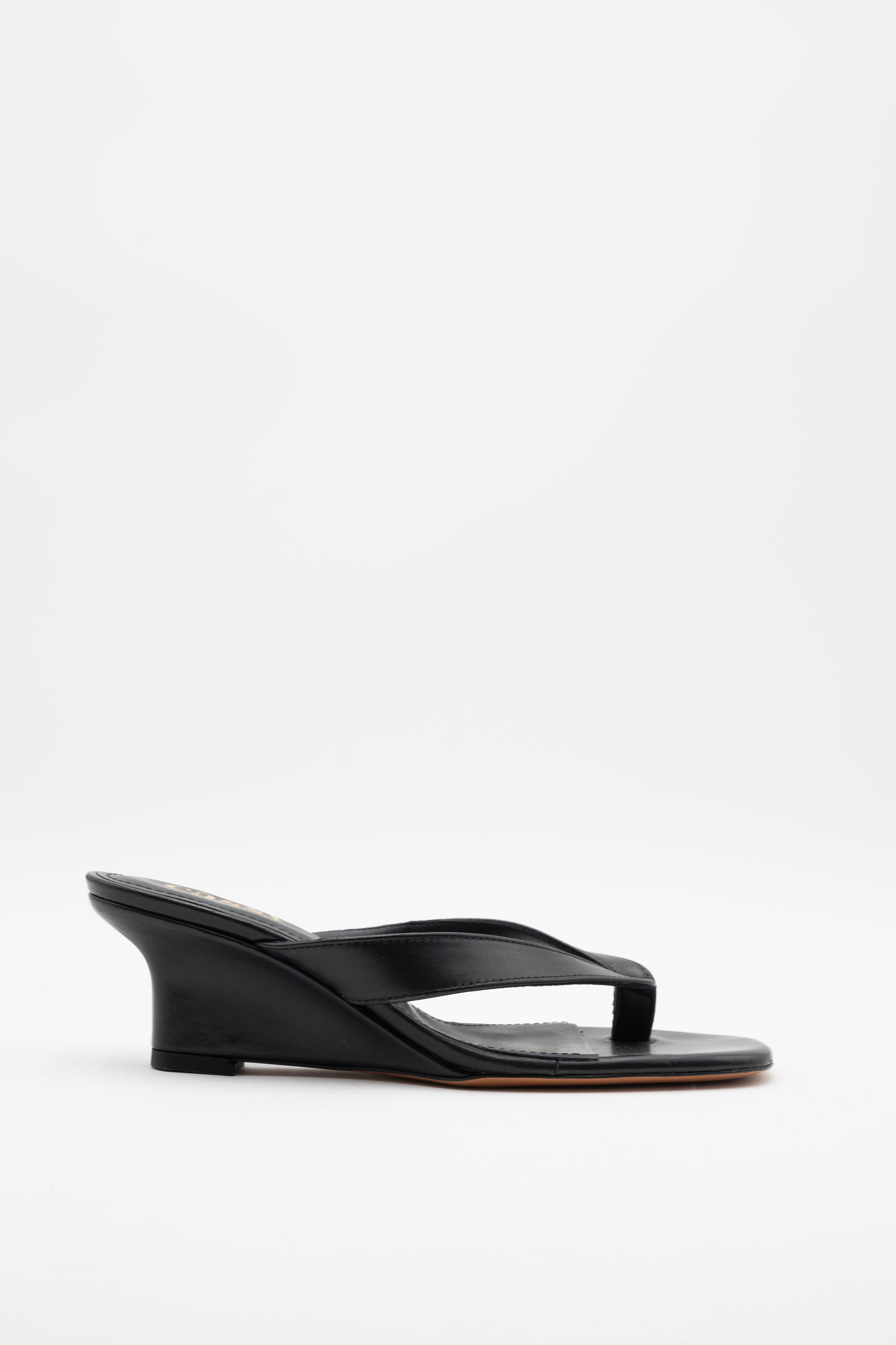 Sophia Mules Cuir Noir