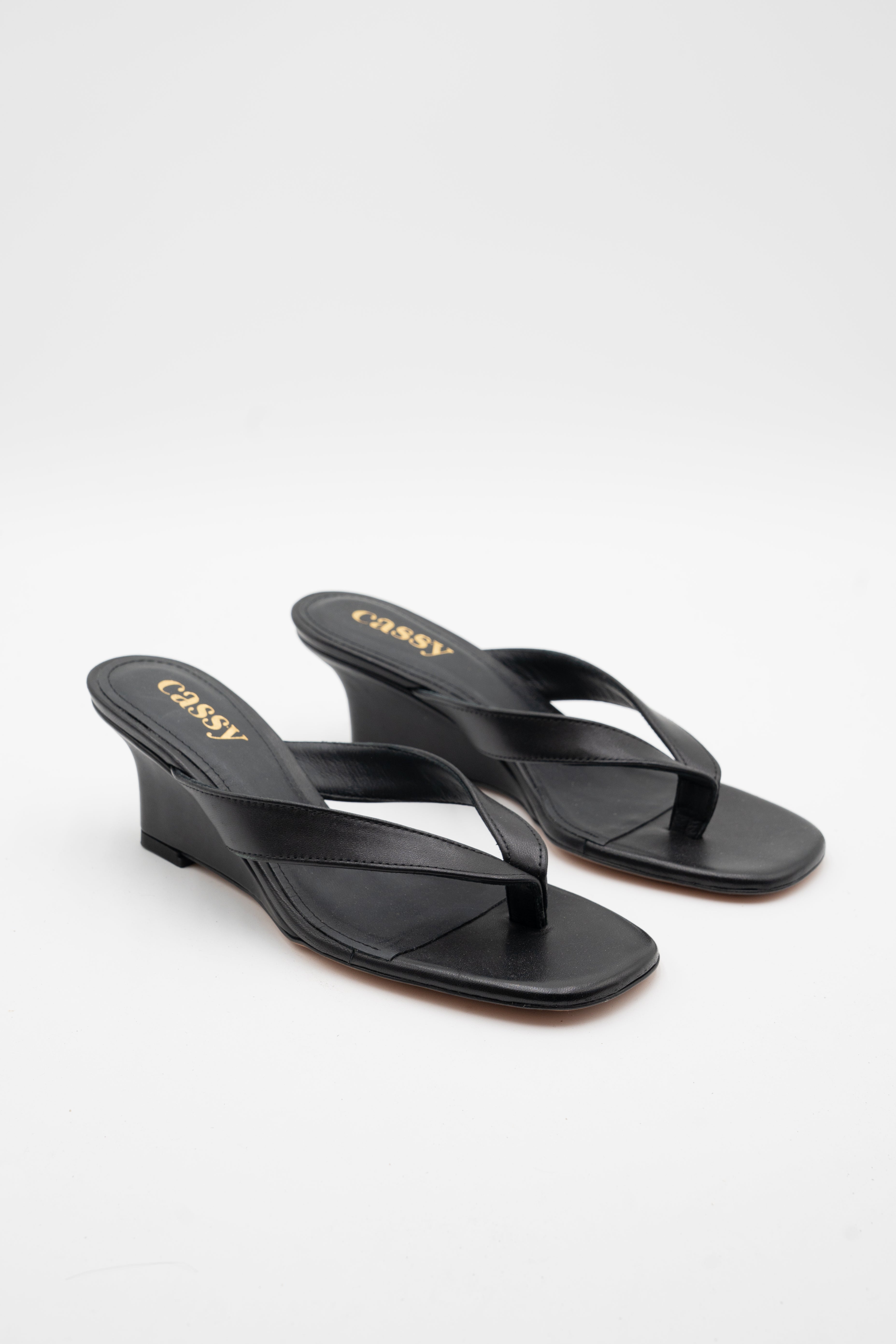 Sophia Mules Cuir Noir