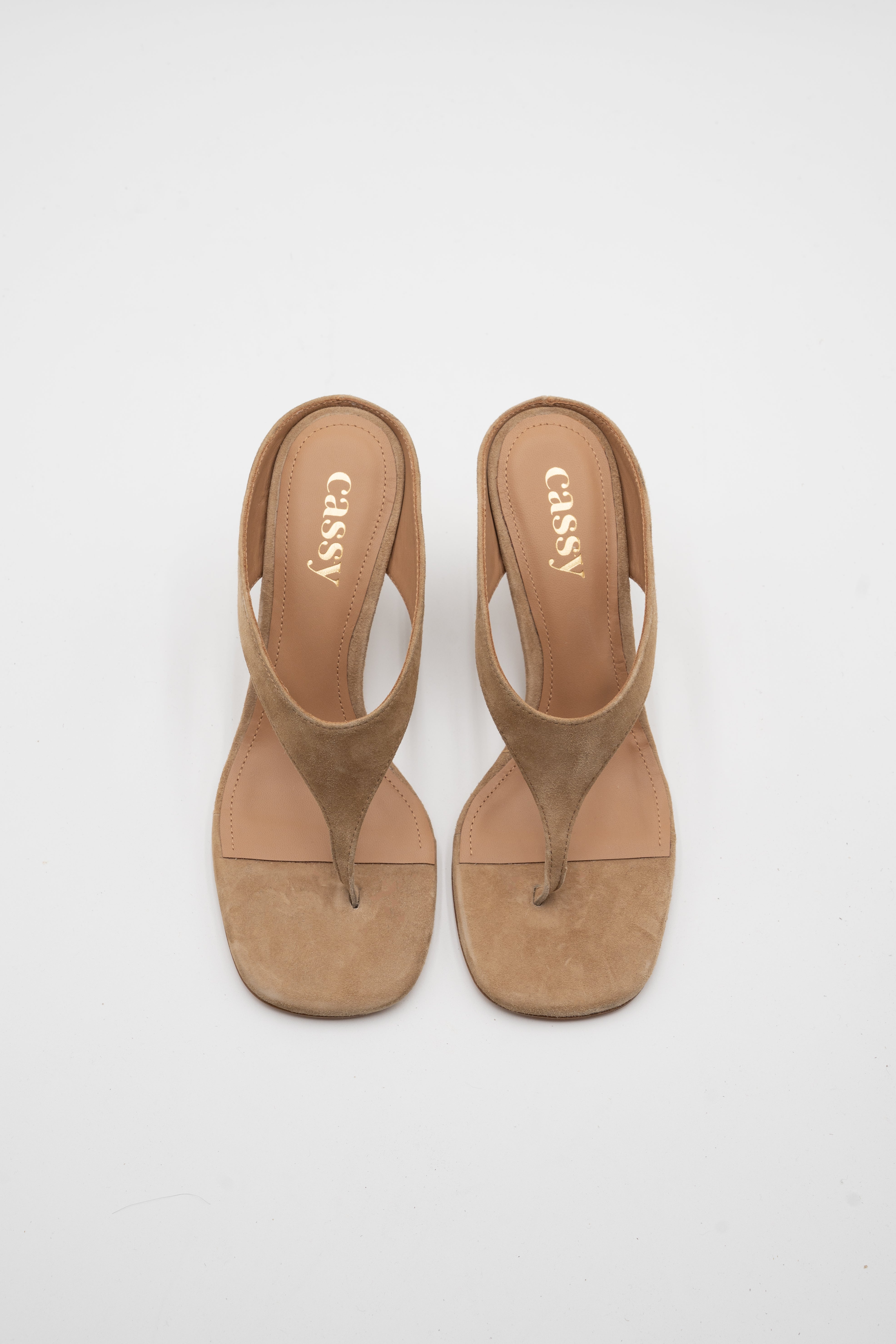 Mona Mules Daim Beige