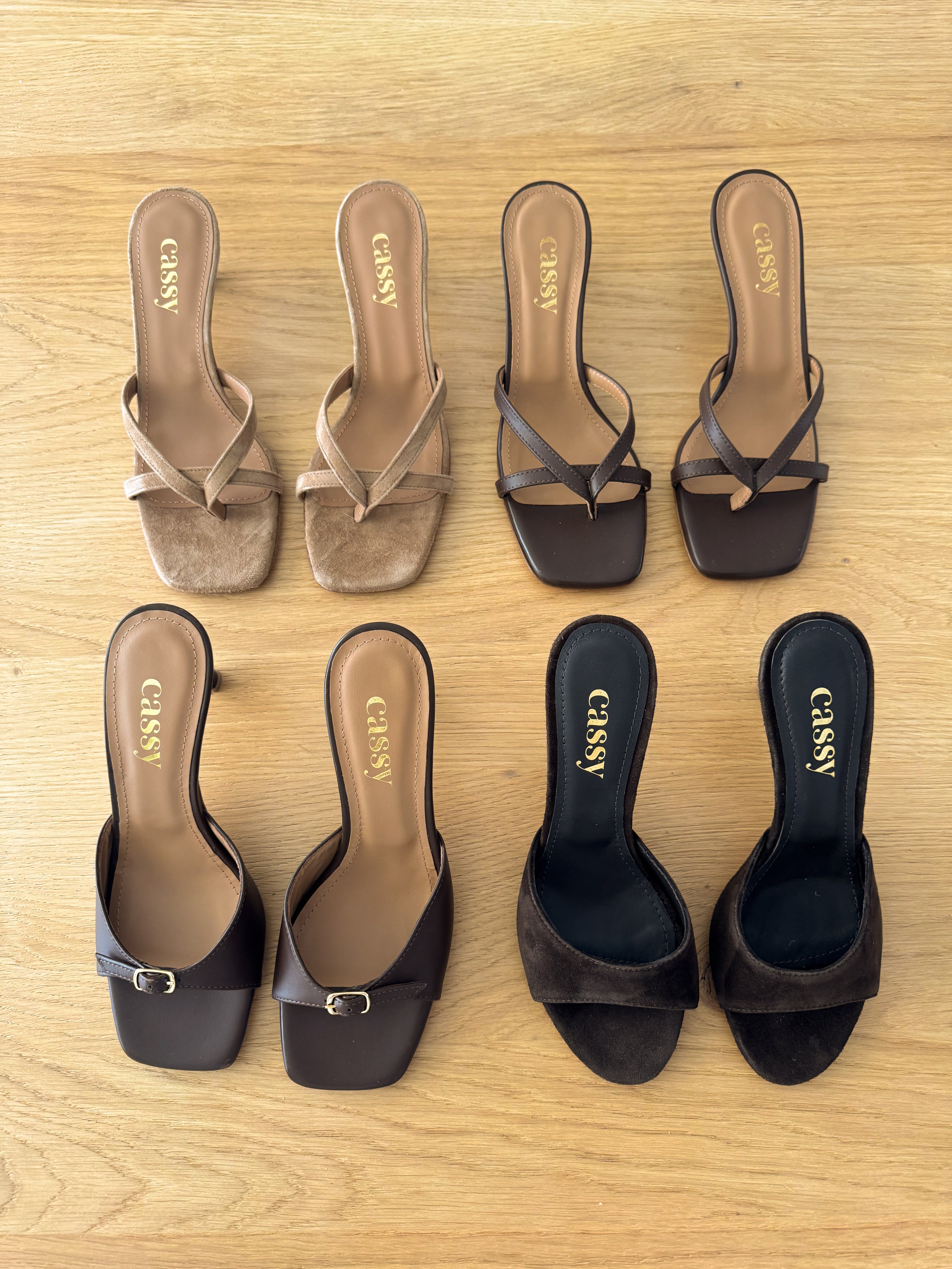Simona Mules Daim Marron - Mode Femme | Cassy
