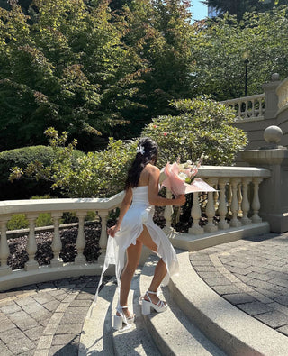 MILEY - Sandales blanches à plateforme et brides fines - Mode Femme | Cassy