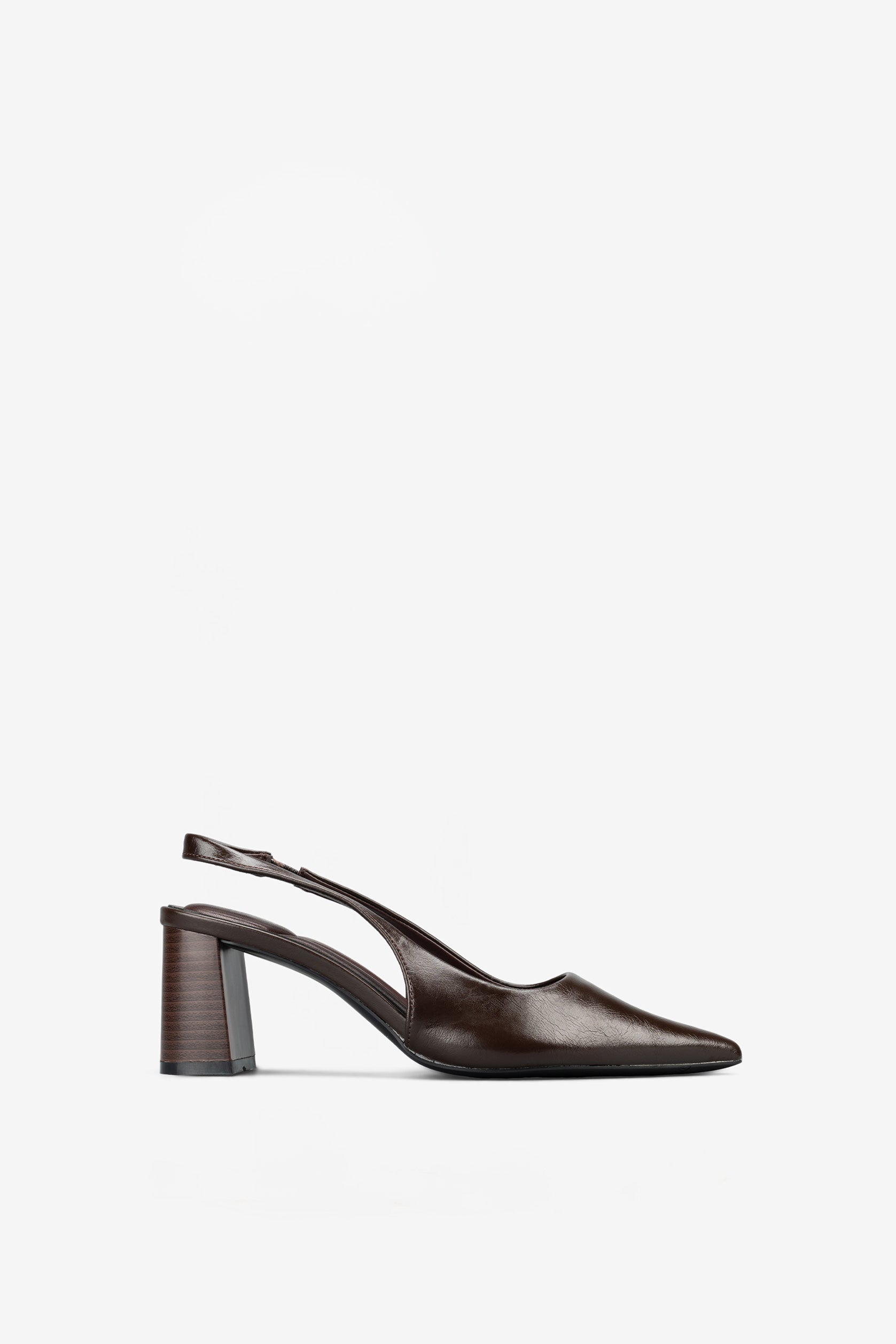 Garance Brown Slingback Pumps