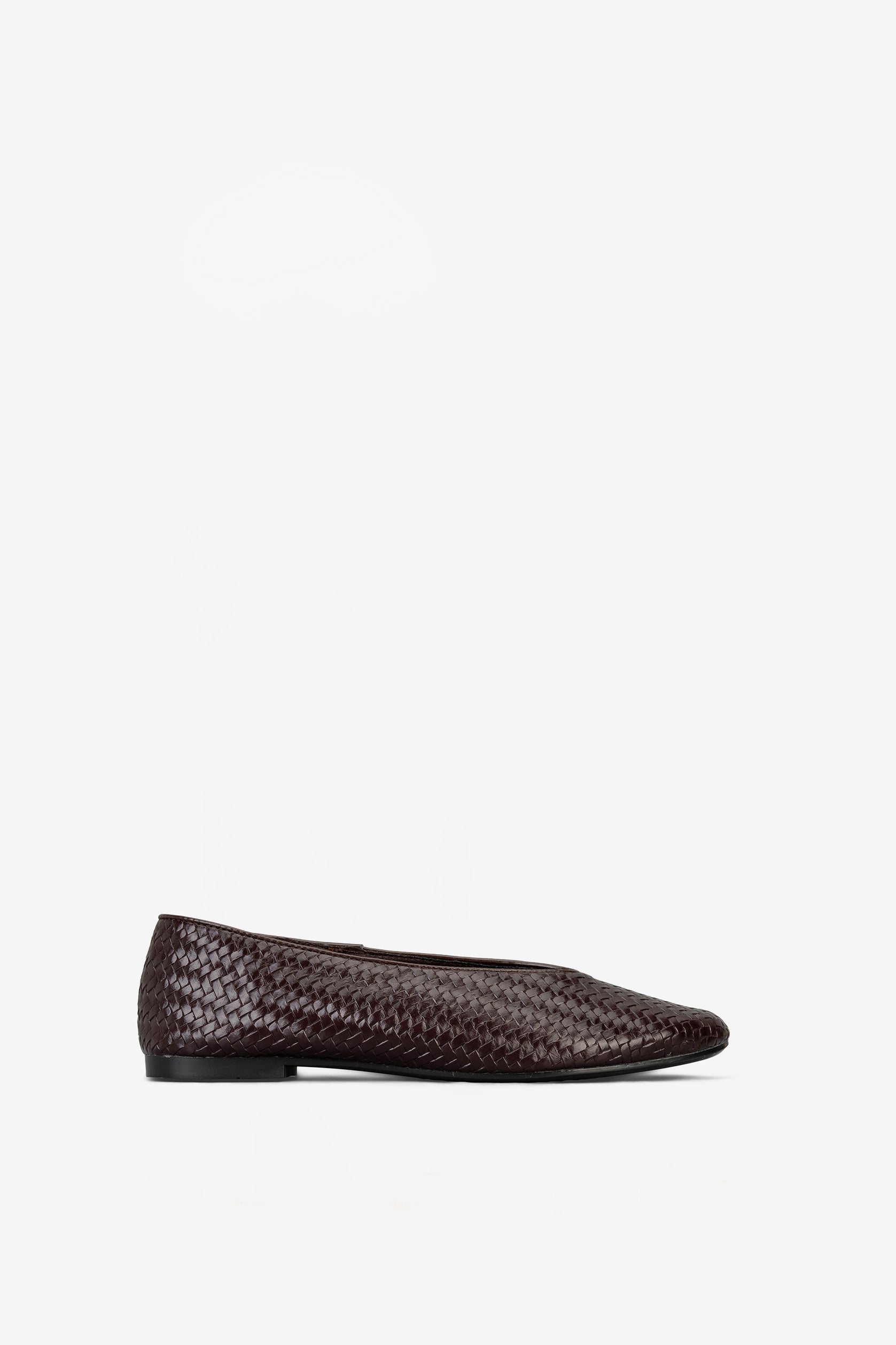 Gia Ballerines Tressées Marron