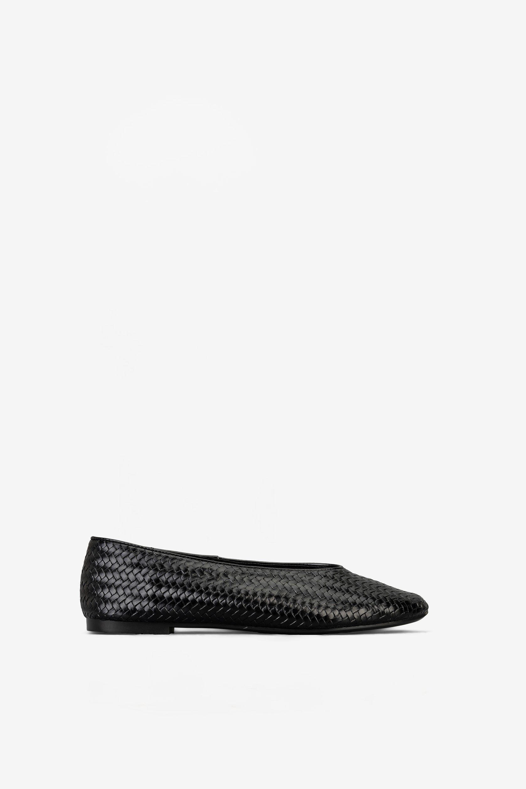 Gia Ballerines Tressées Noir