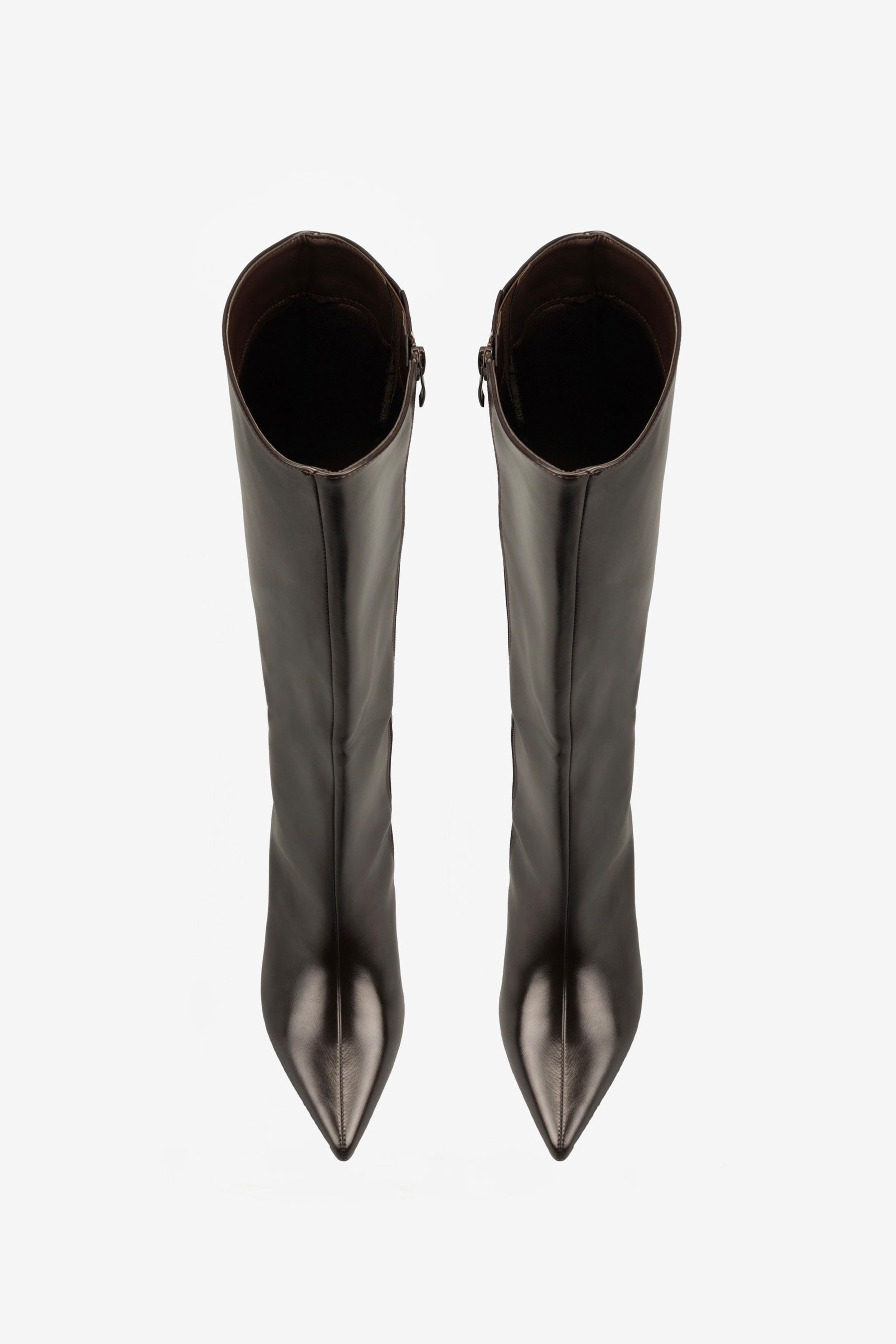 Ginevra Bottes Talon Kitten Marron