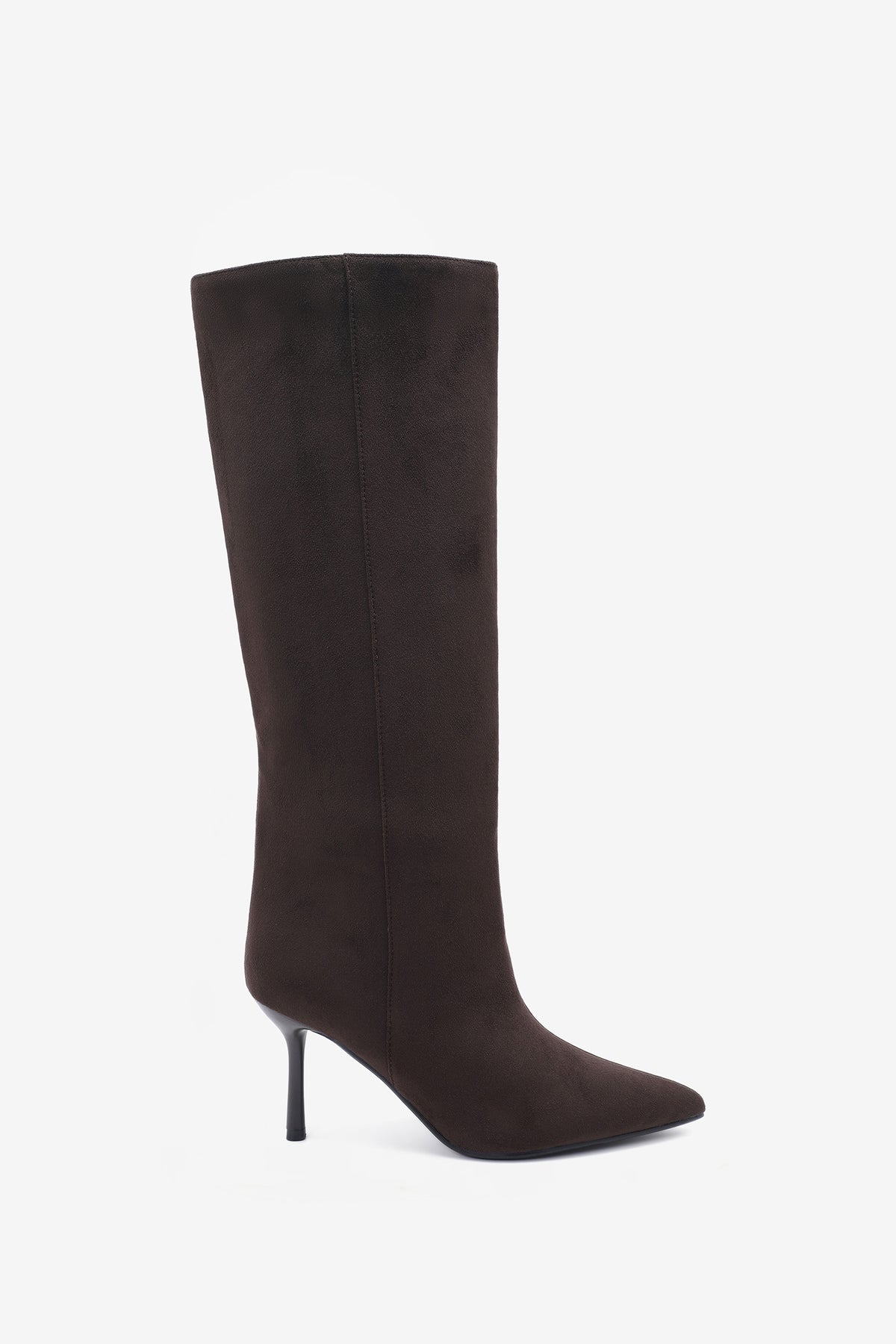 Ginevra Bottes Hautes Talons Marron