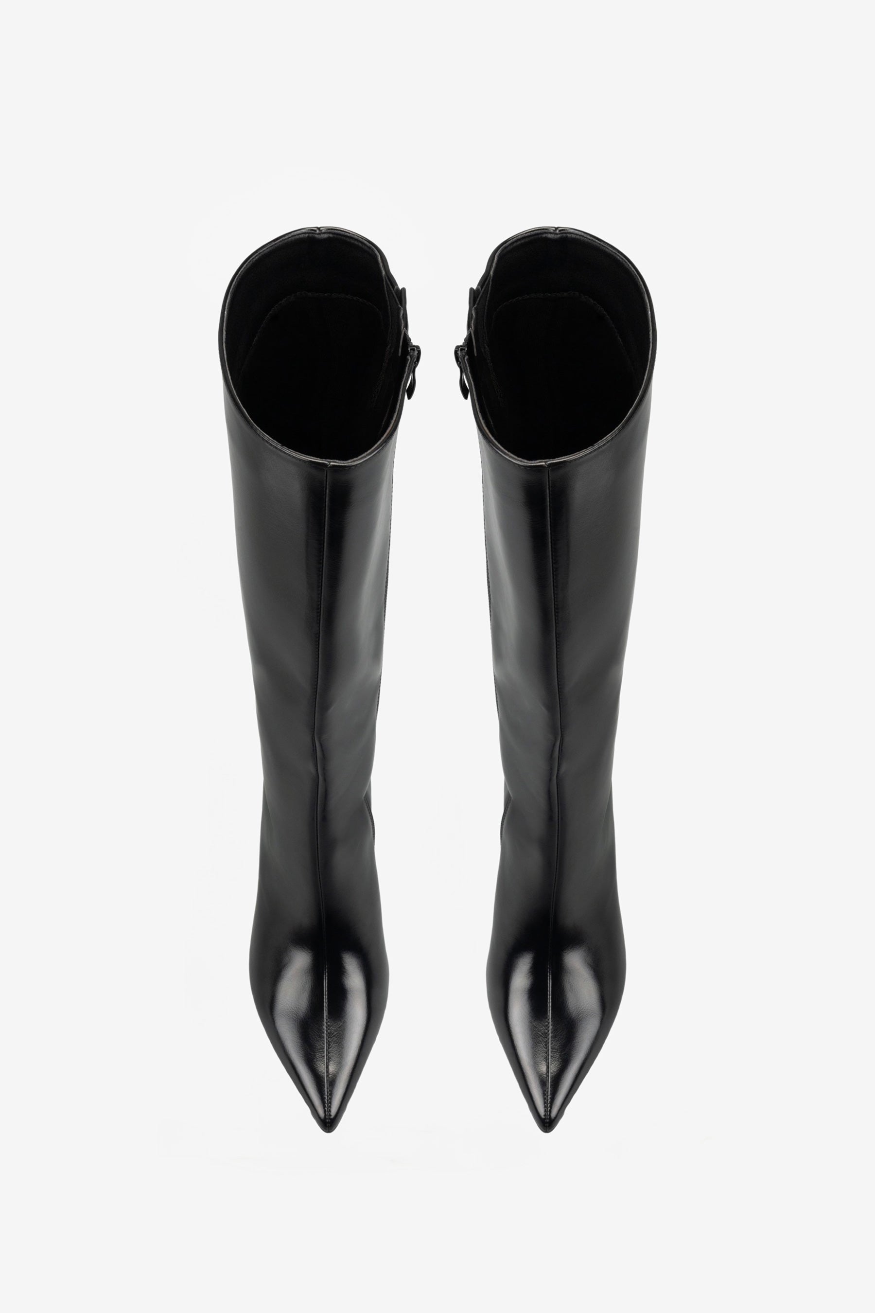 Ginevra Kitten-Heel-Stiefel Schwarz