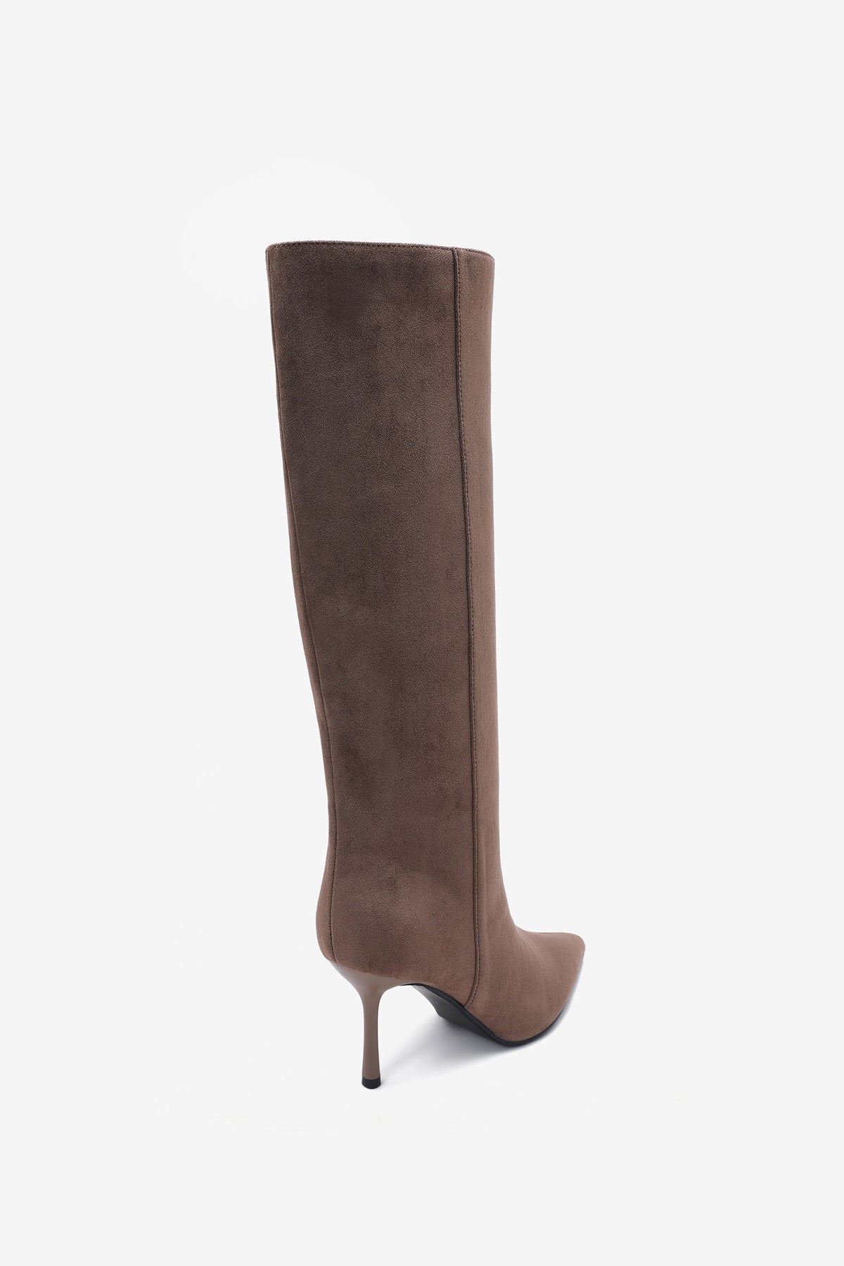Ginevra Bottes Hautes Talons Taupe