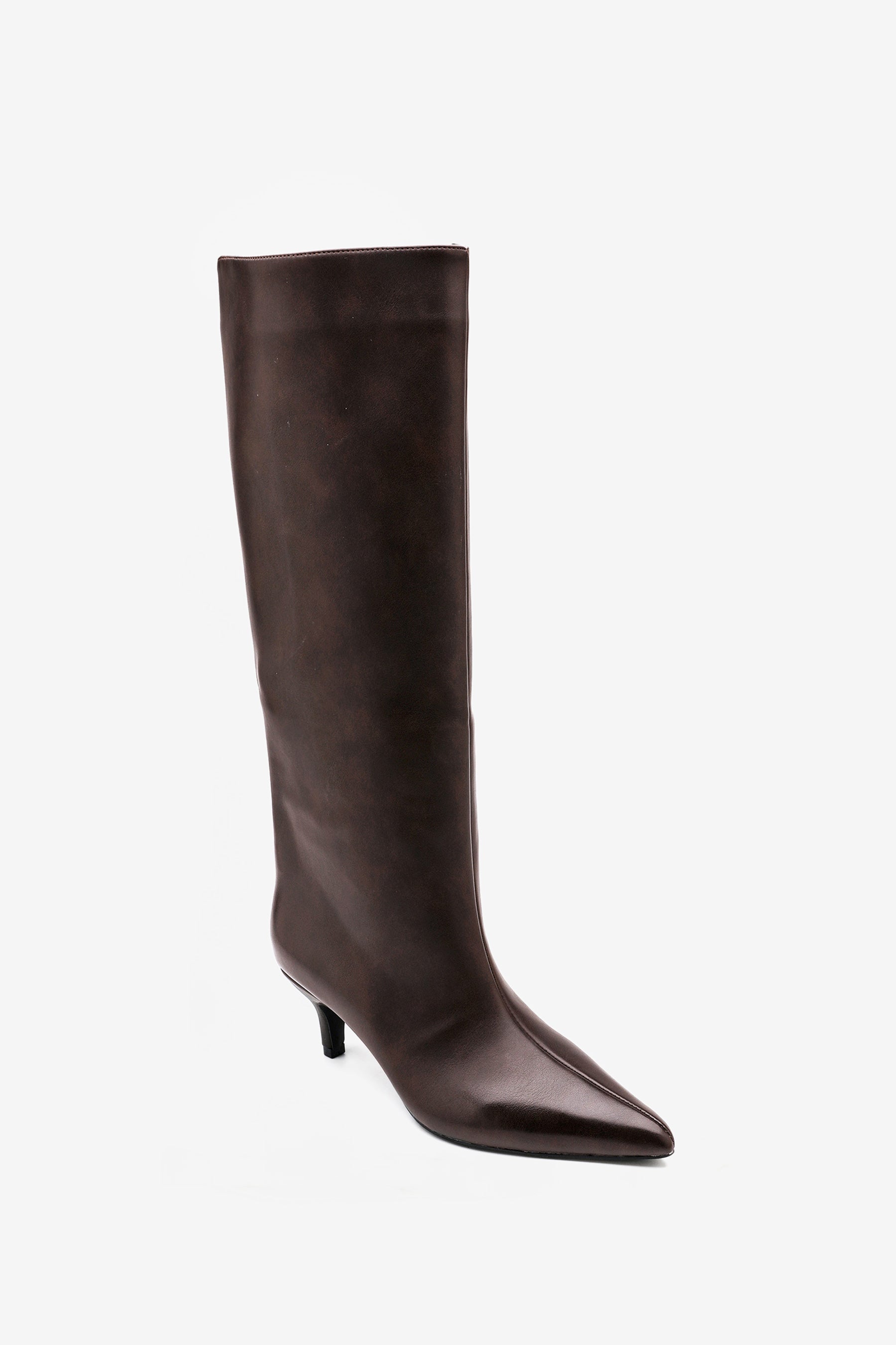 Inna Brown Heel Boots