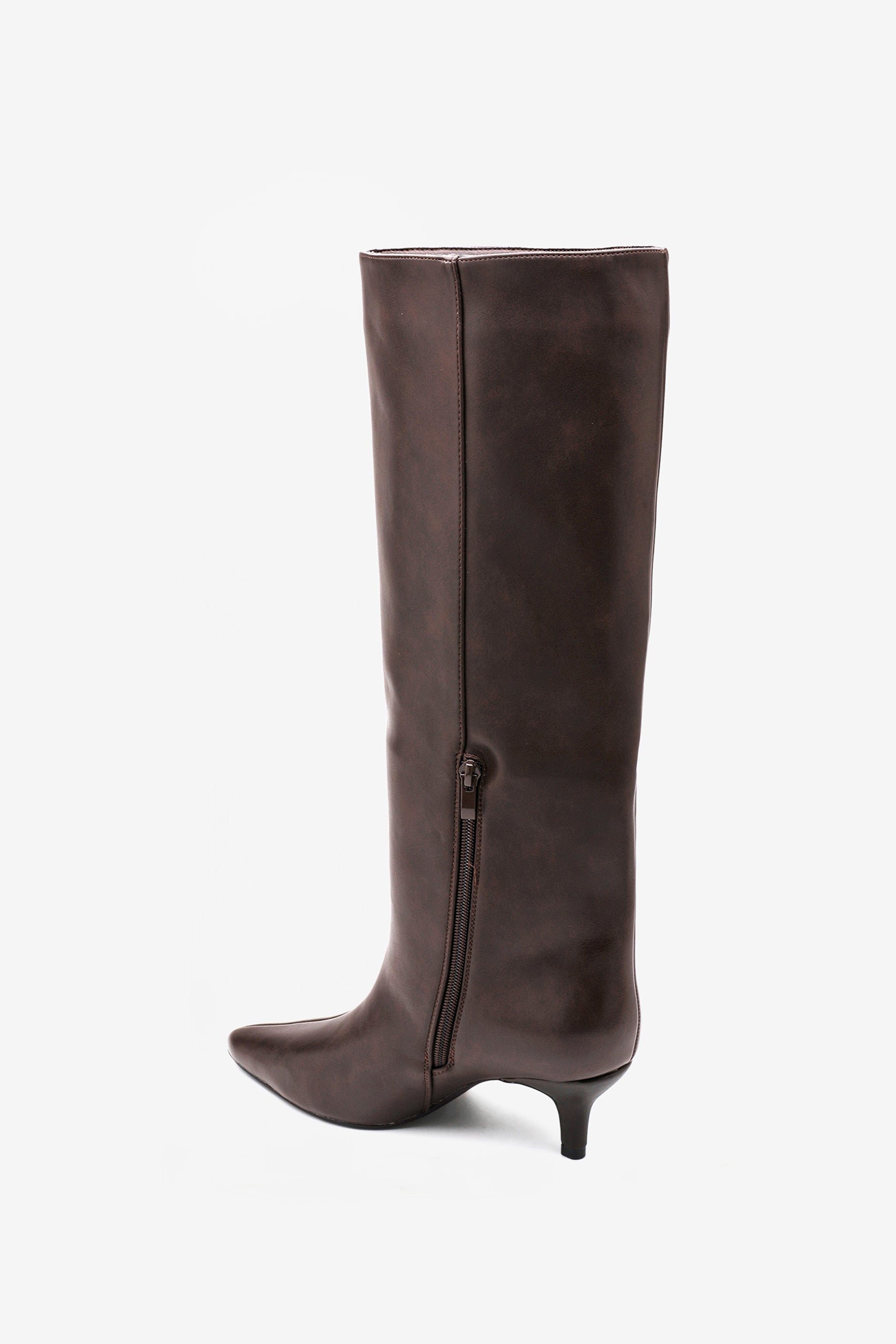 Inna Brown Heel Boots
