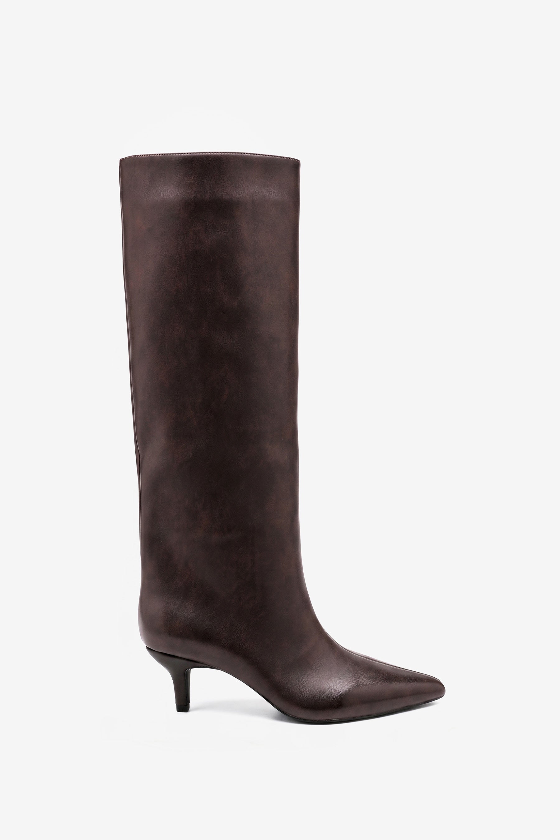 Inna Brown Heel Boots