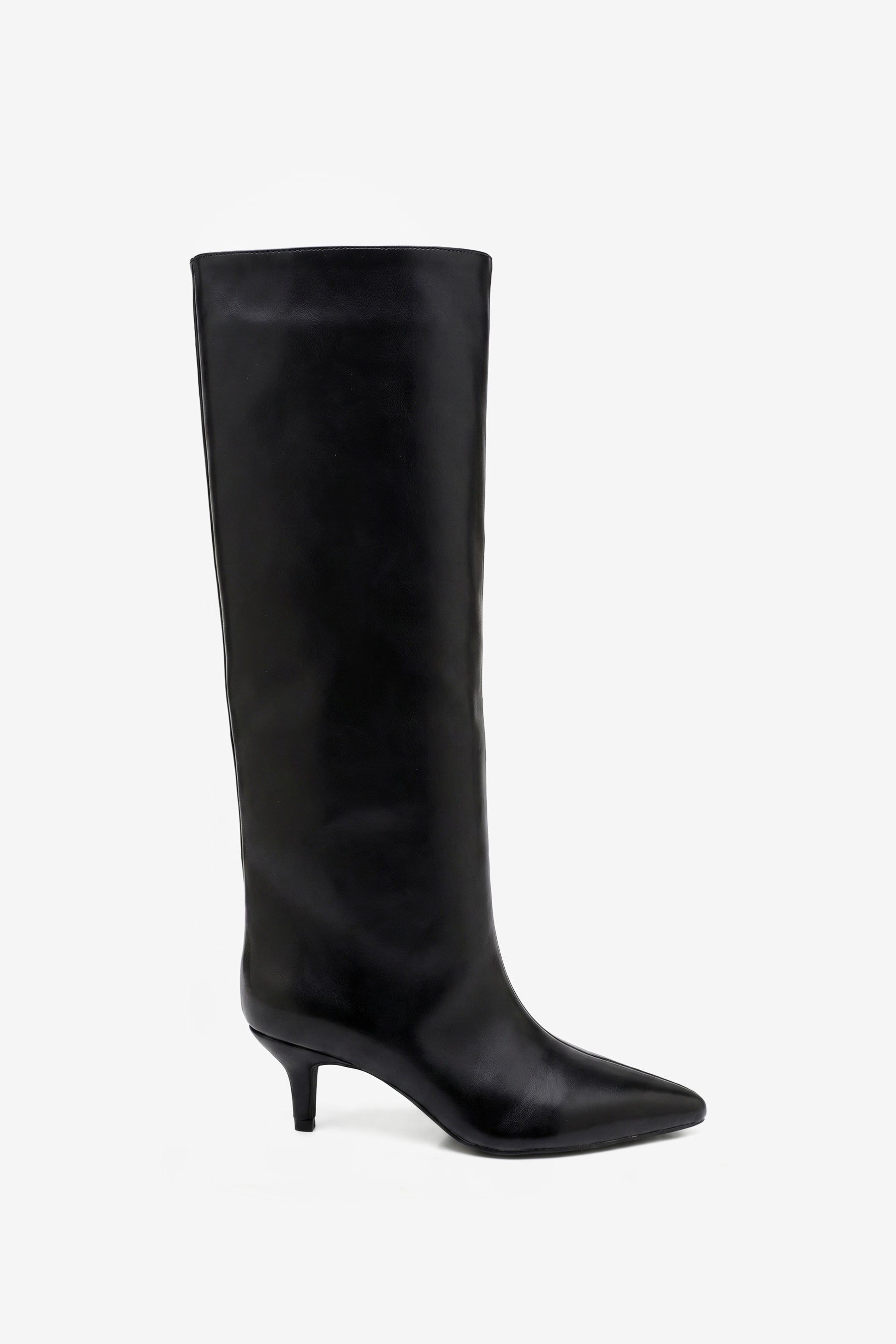 Inna Black Heel Boots
