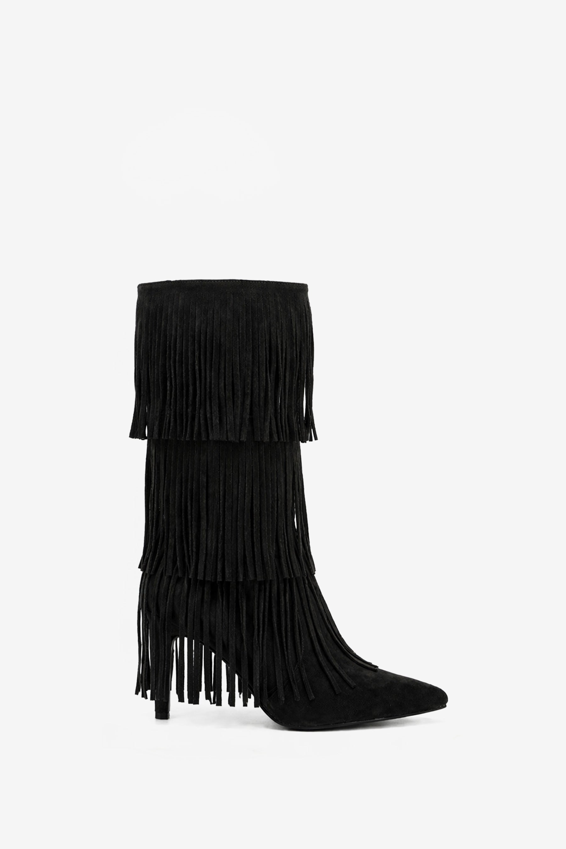 Maddison Bottes Franges Noir