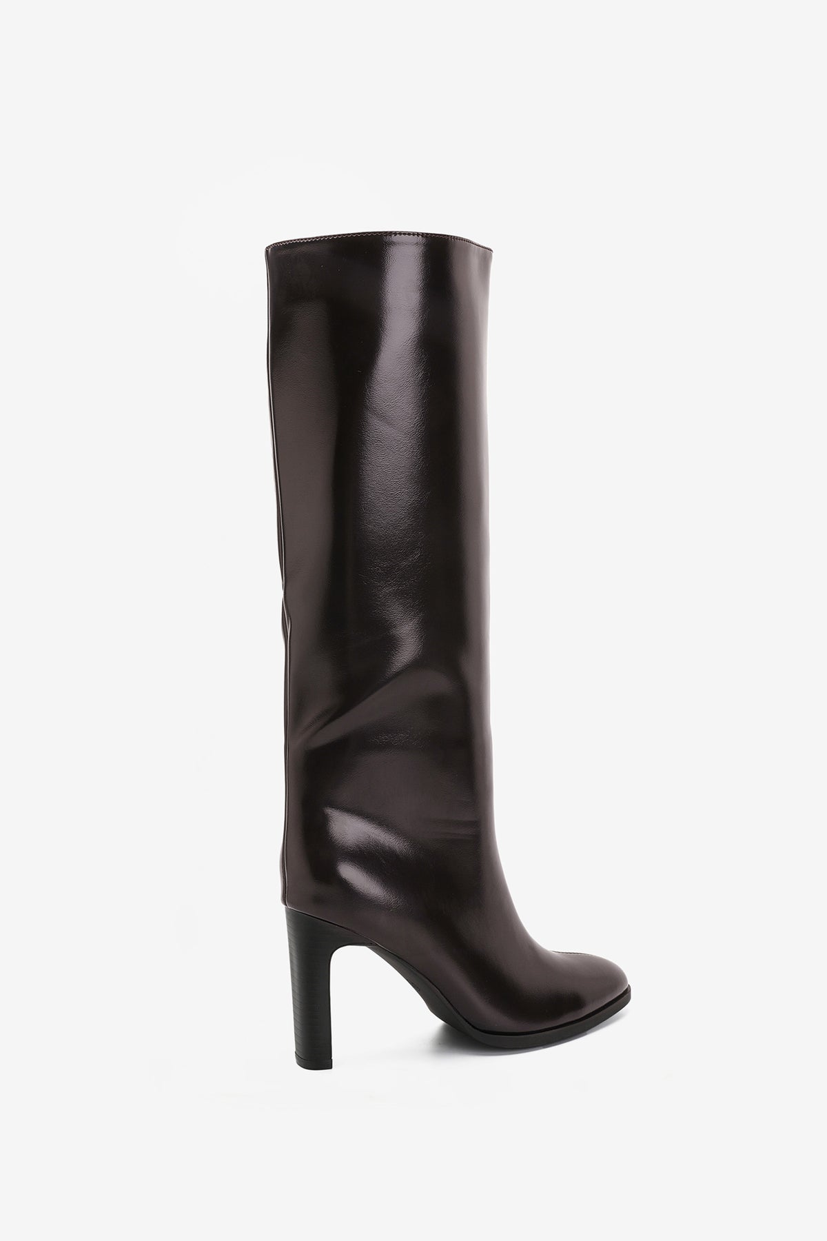 Natalia Bottes Hautes Talons Marron