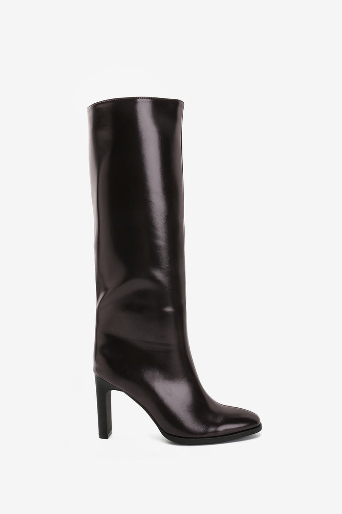 Natalia Bottes Hautes Talons Marron - Mode Femme | Cassy