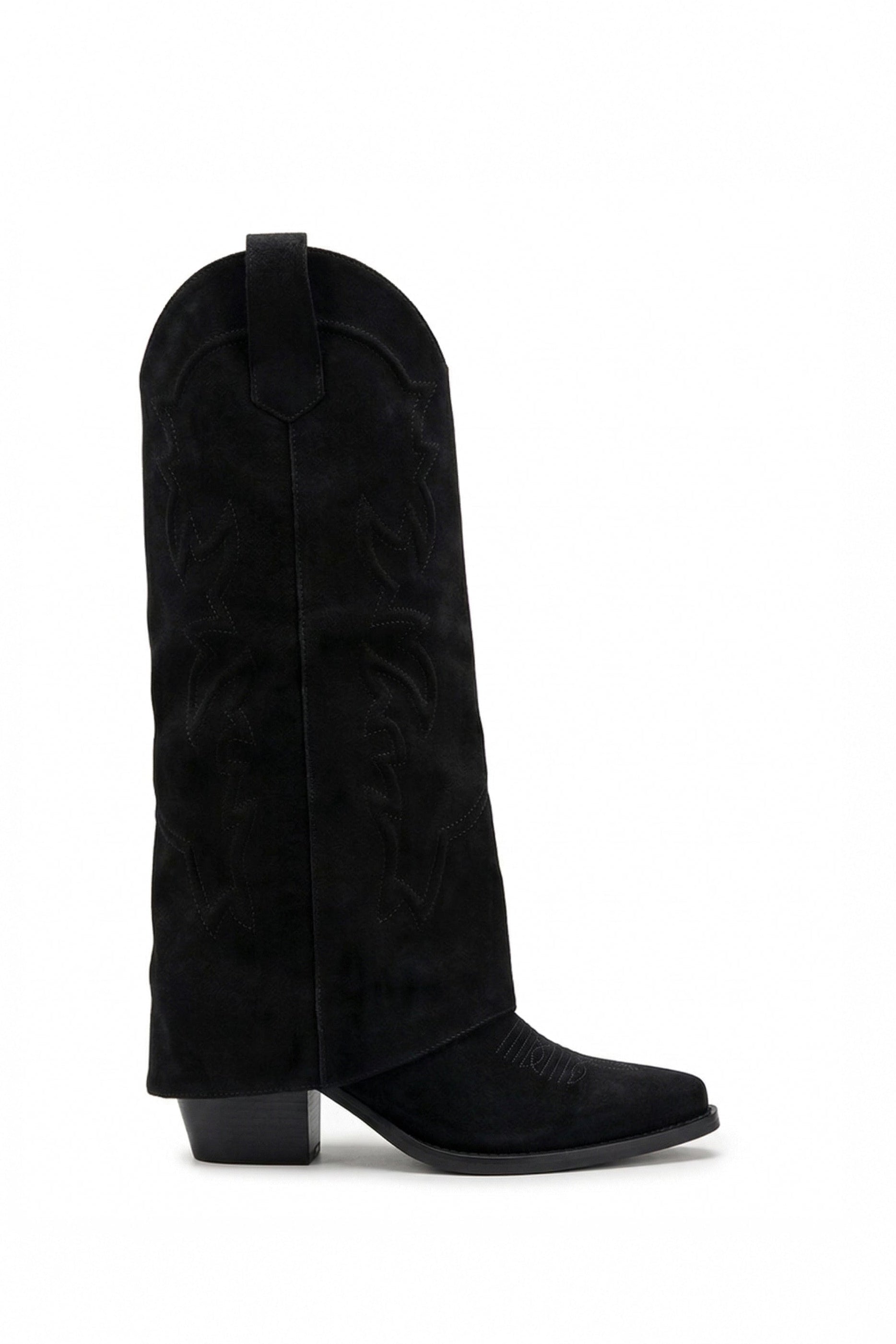 Nina Bottes Santiags Guêtres Noir - Mode Femme | Cassy