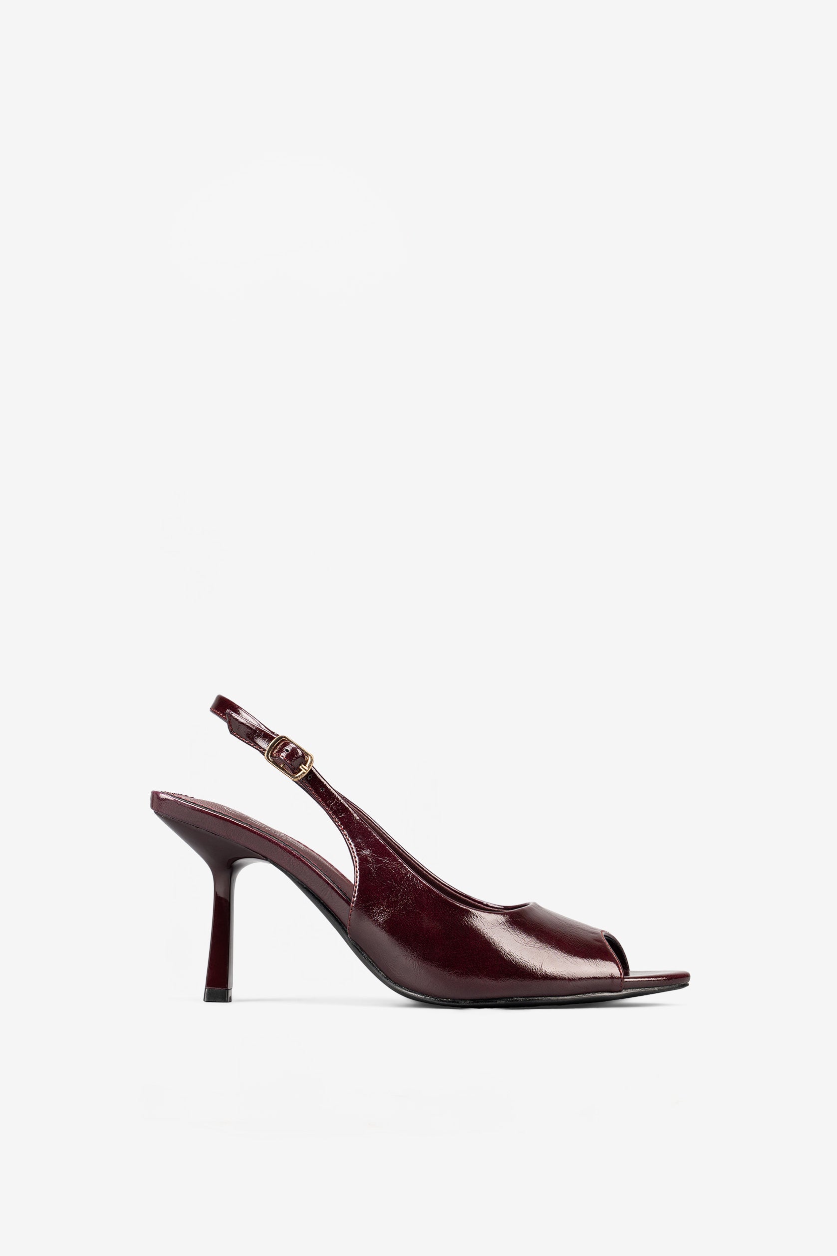 Valeria Escarpins Peep-Toe Burgundy